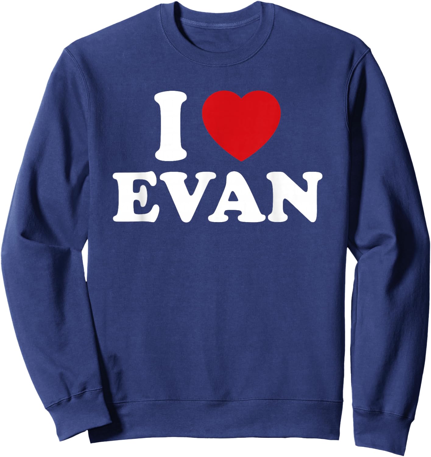 I Heart Love Evan Sweatshirt - Sweatshirt | Navy