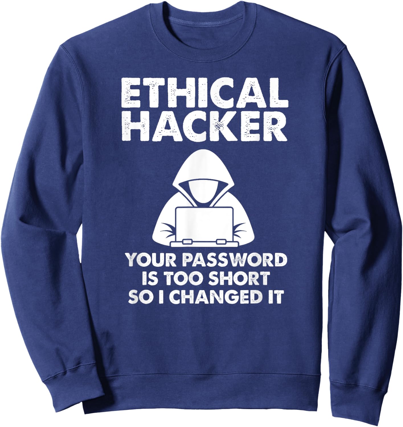 Funny Hacker Art Women Hacking Lover Computer Nerd Sweatshirt - Sweatshirt | Navy