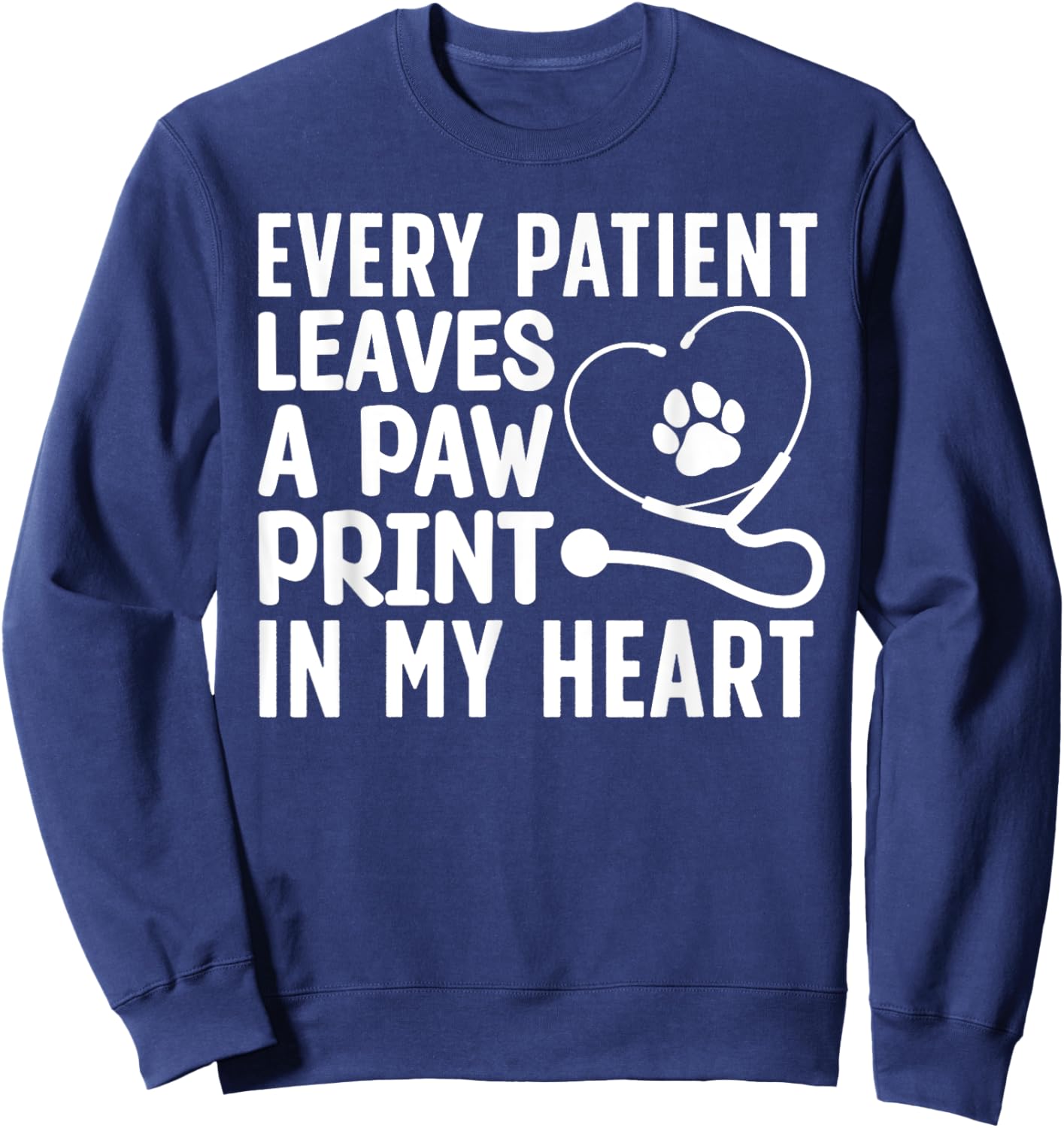 Funny Veterinarian Art Women Pet Veterinary Lovers Sweatshirt - Sweatshirt | Navy