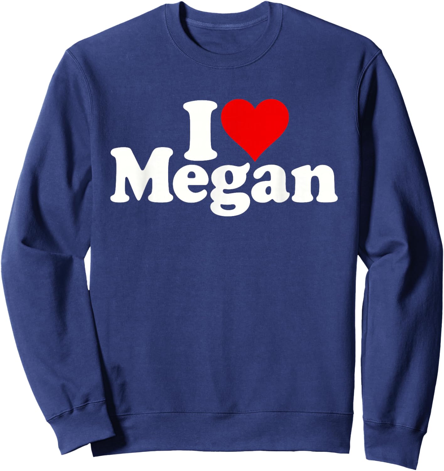 I Love Heart Megan Sweatshirt - Sweatshirt | Navy