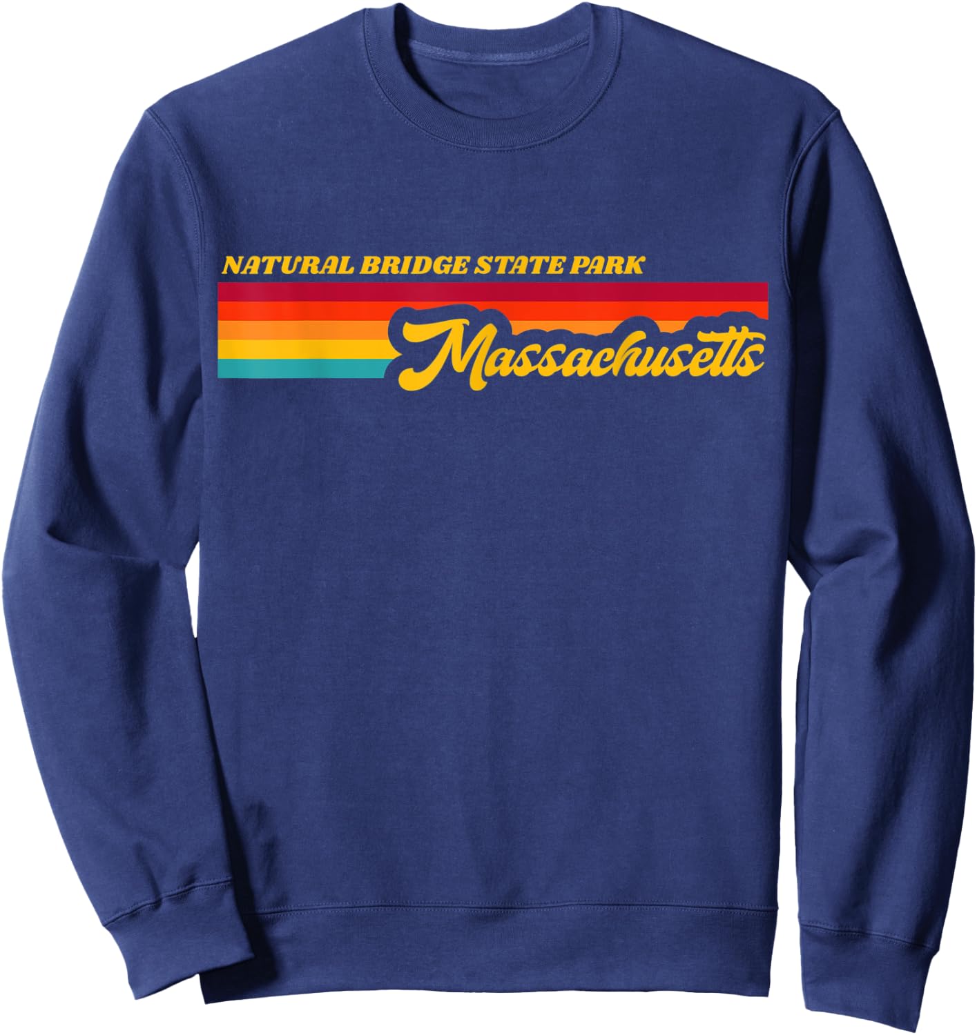 Massachusetts NATURAL BRIDGE State Park Sweatshirt - Sweatshirt | Navy