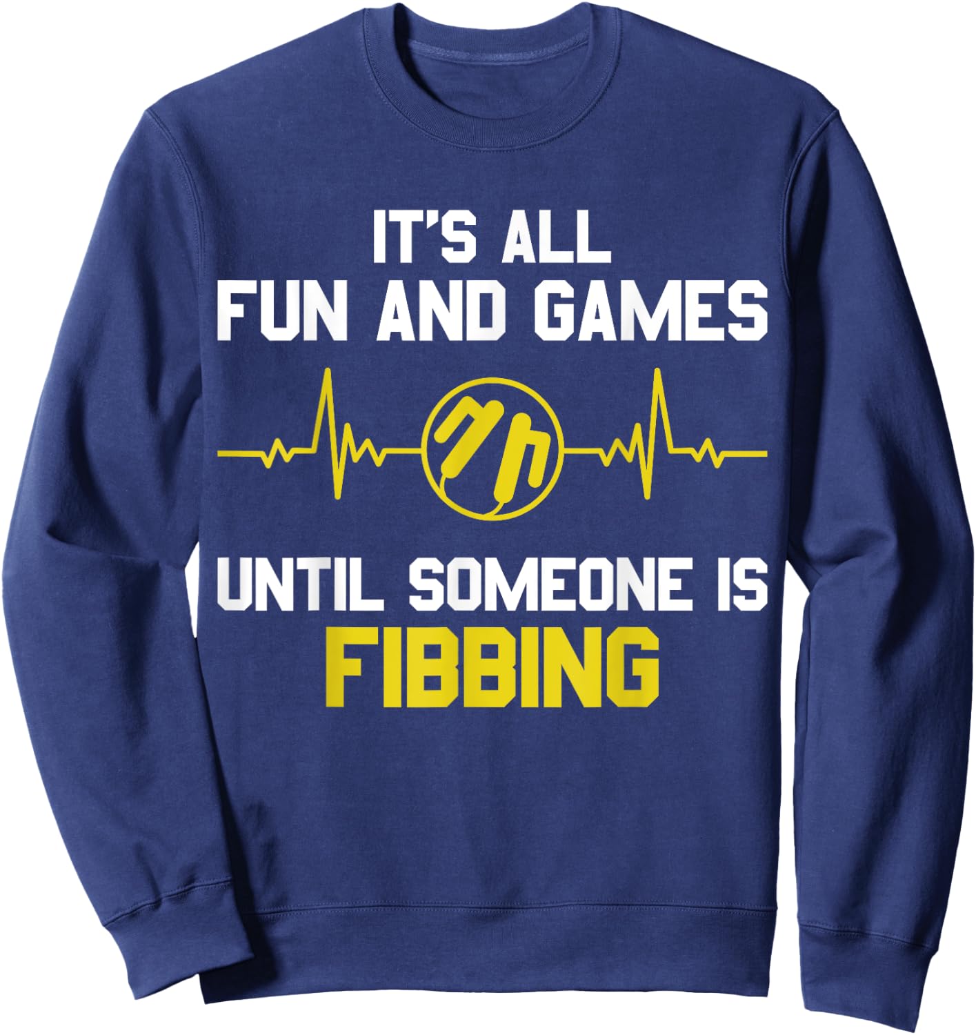 Cardiac Nurse Fibbin Funny Cardiology Nurse CVICU Sweatshirt - Sweatshirt | Navy
