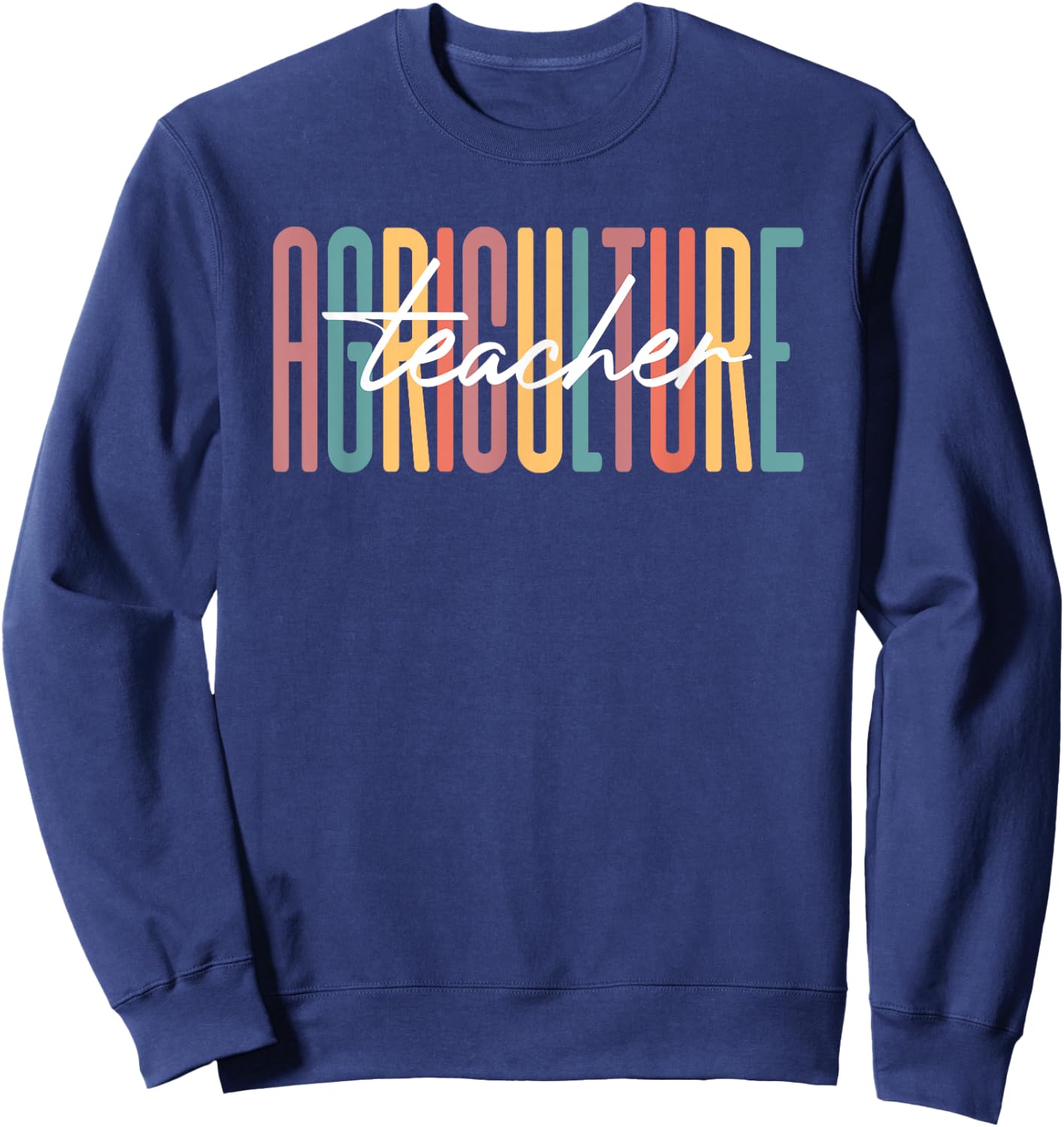 100th Day Of School Agriculture Teachers Squad AG Teacher Women Sweatshirt - Sweatshirt | Navy