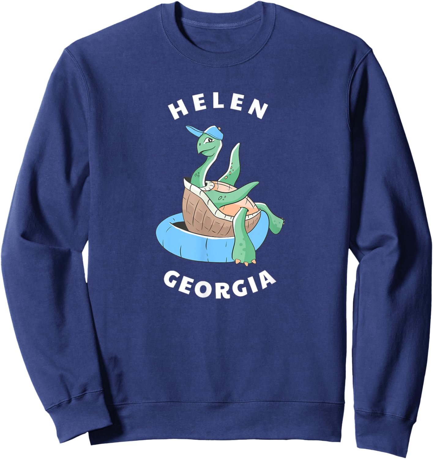 Helen Georgia Chattahoochee River Tubing GA Vacation Sweatshirt - Sweatshirt | Navy