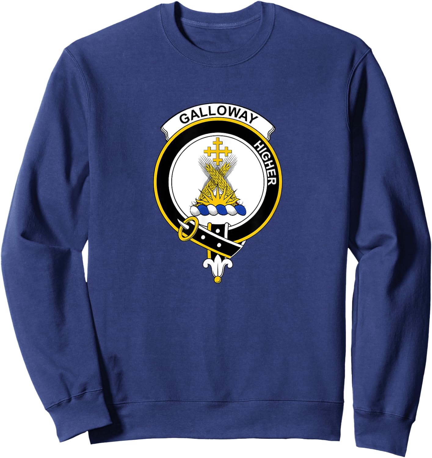 Galloway Coat of Arms - Family Crest Sweatshirt - Sweatshirt | Navy