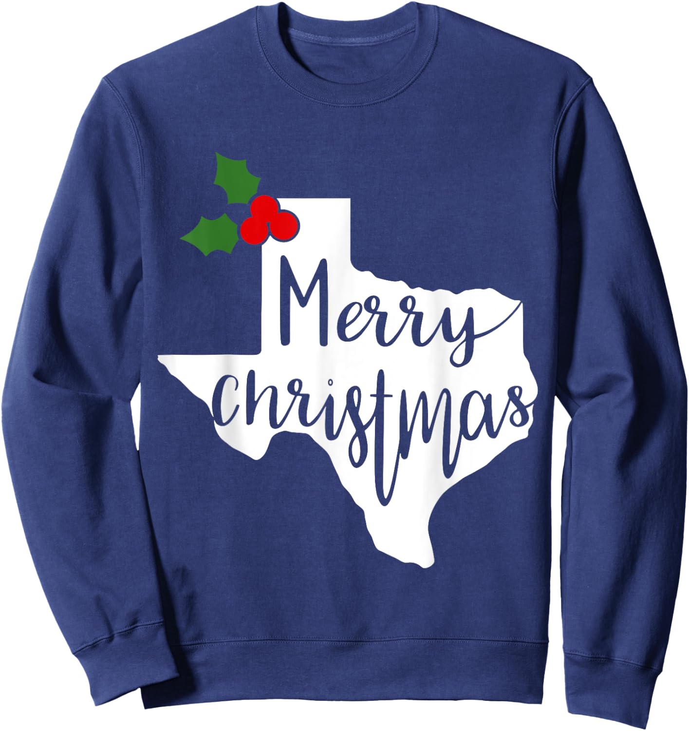 Merry Texmas Texas Christmas Sweatshirt - Sweatshirt | Navy