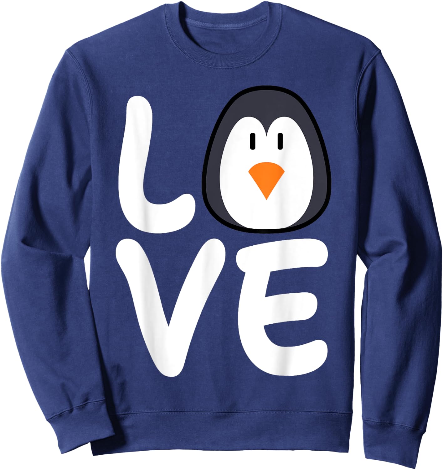 LOVE Penguins Shirt | Penguin Lover Shirt | Cool Penguin Sweatshirt - Sweatshirt | Navy