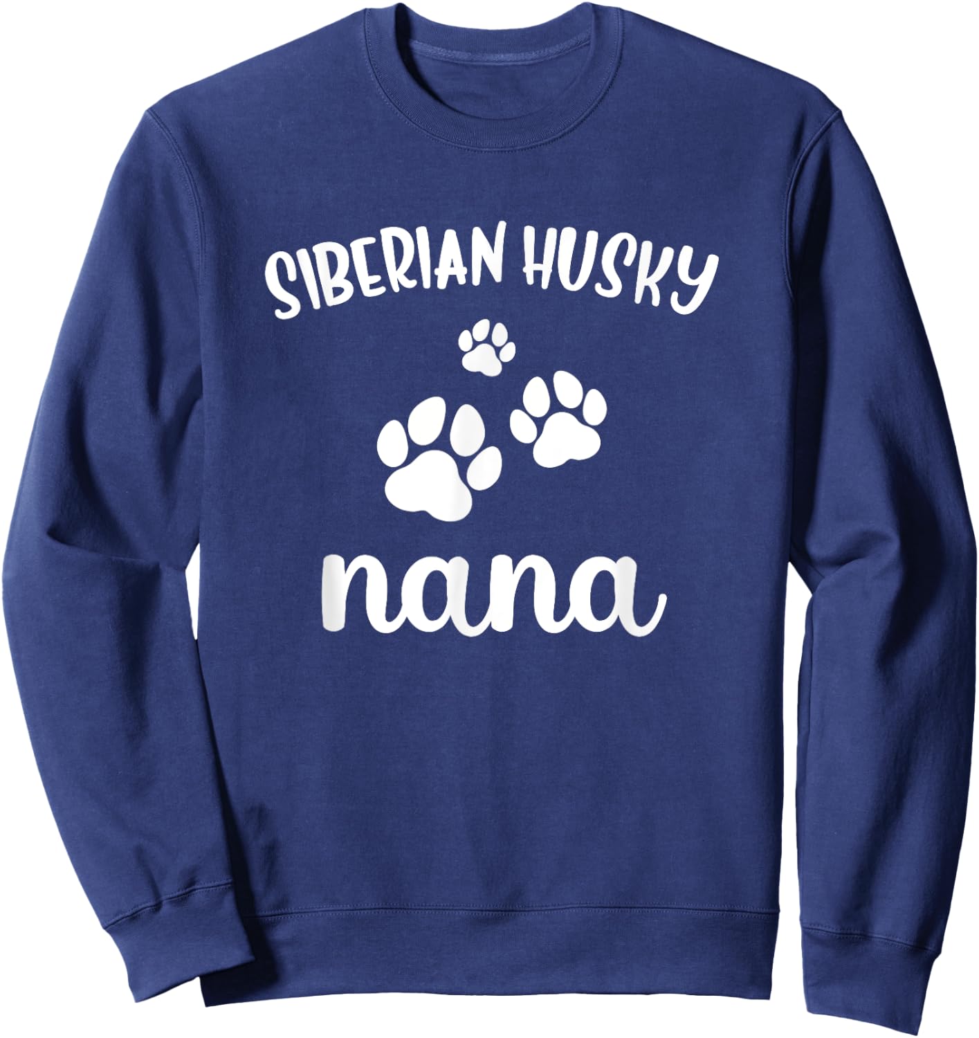 Siberian Husky Nana Cute Dog Chukcha Sweatshirt - Sweatshirt | Navy