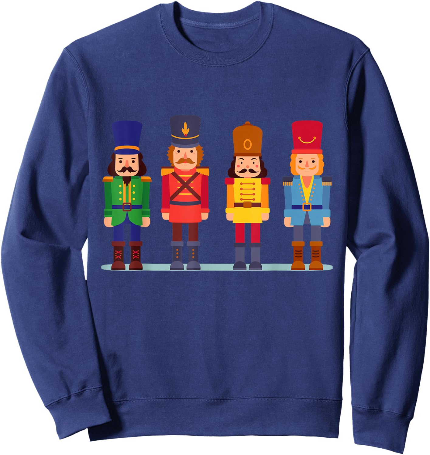 Funny Xmas Ballet Squad Toy Soldier Christmas Nutcracker Sweatshirt - Sweatshirt | Navy