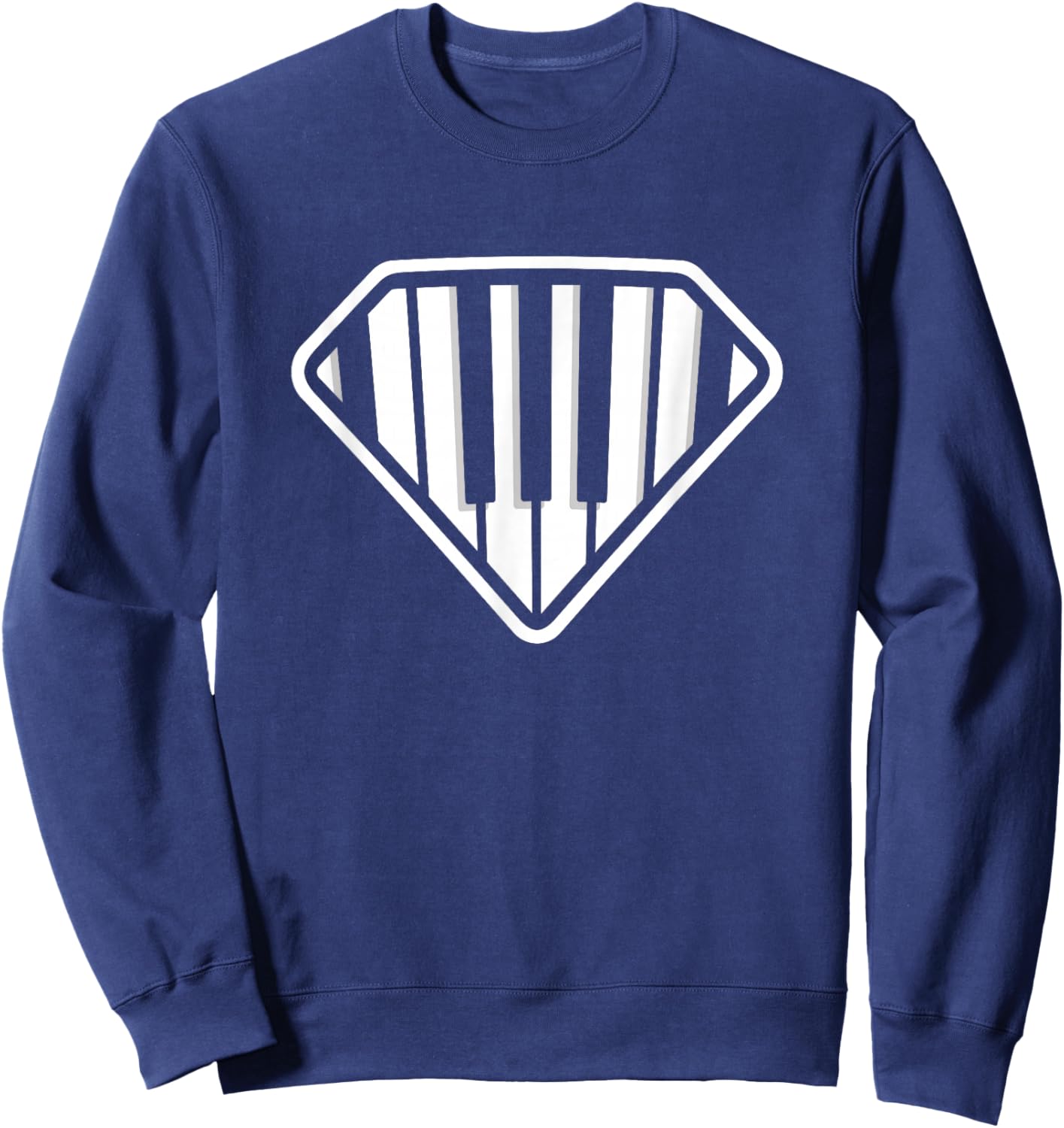 Piano Pianist Funny Super Keyboard Sweatshirt - Sweatshirt | Navy