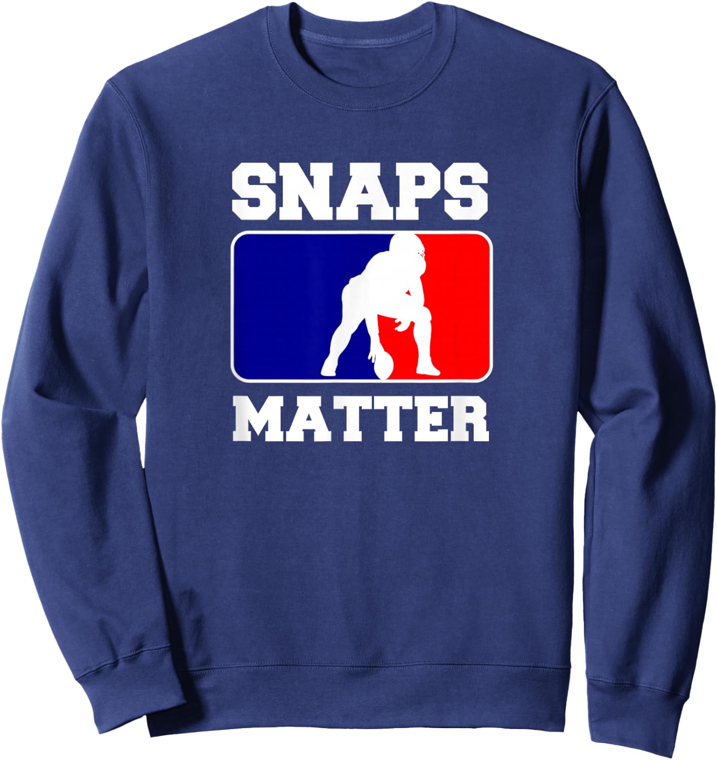 Snaps Matter "Football Center" Football Sweatshirt - Sweatshirt | Navy