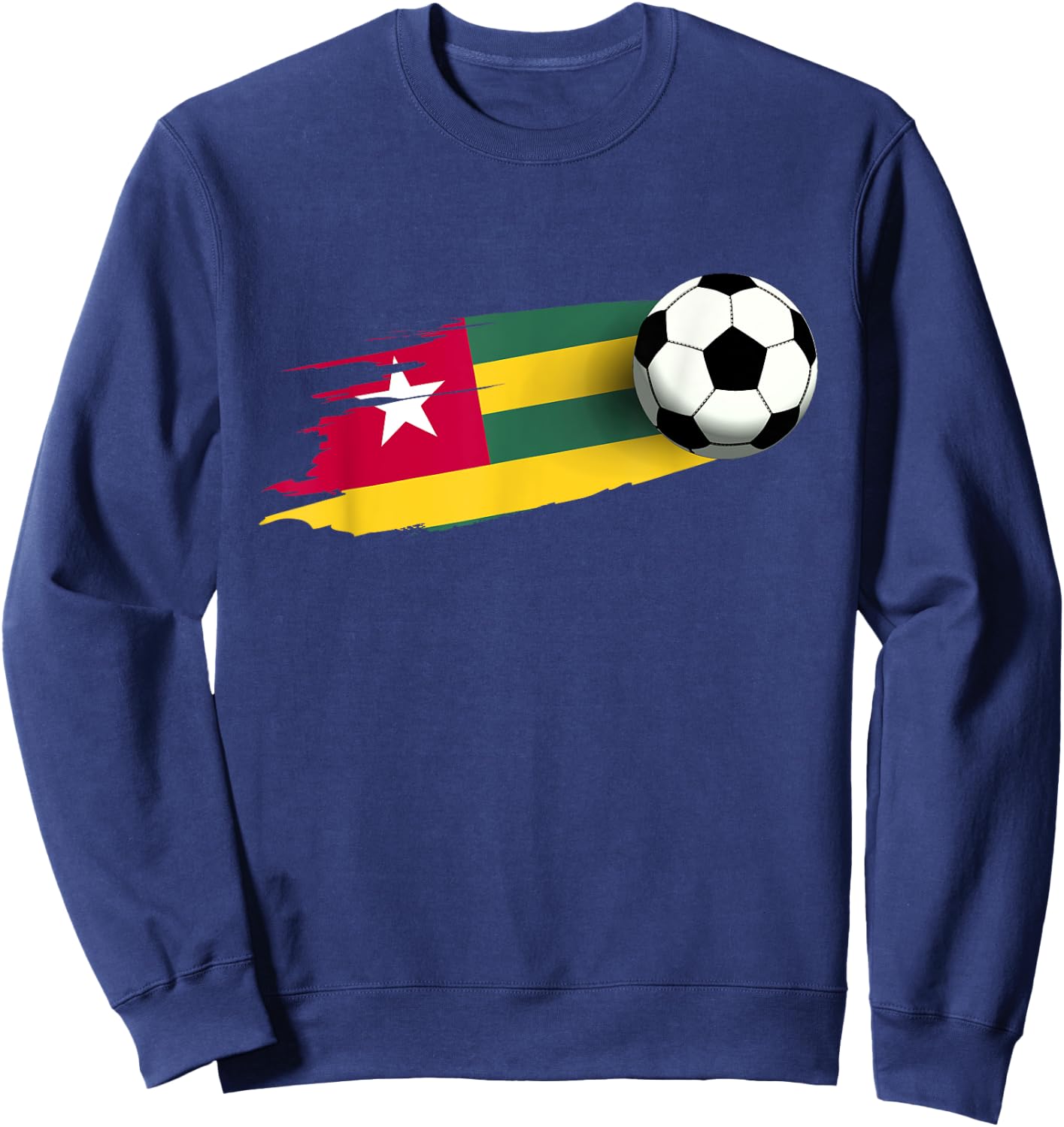 Togo Flag Jersey Togolese Soccer Team Togolese Sweatshirt - Sweatshirt | Navy