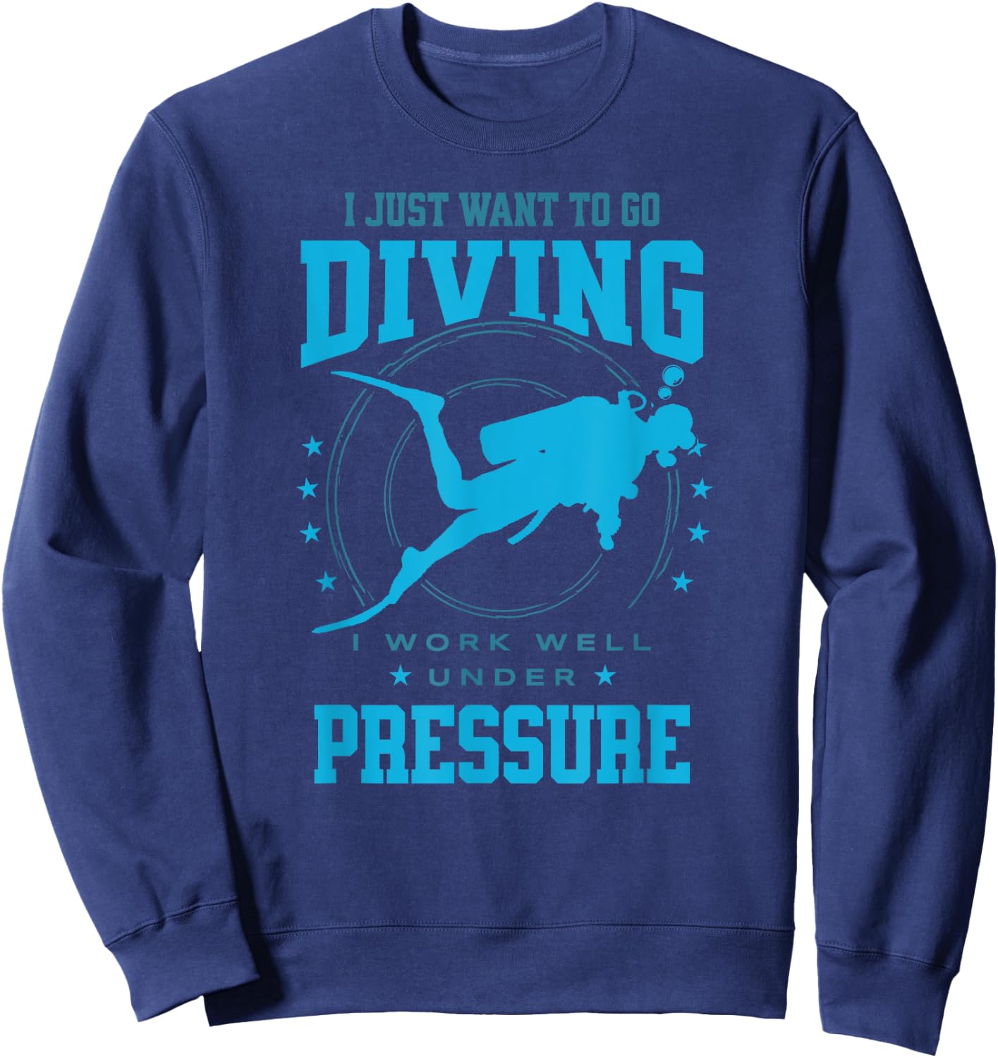 Scuba Diving Flag Gear Scuba Diving Equipment Deep Dive Sweatshirt - Sweatshirt | Navy