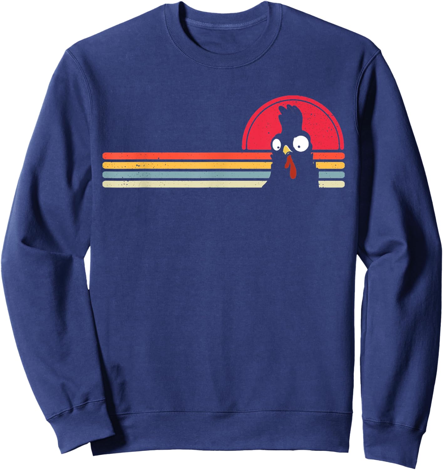 Chicken Farming Retro Chicken Farmer Girls Boys Men Sweatshirt - Sweatshirt | Navy