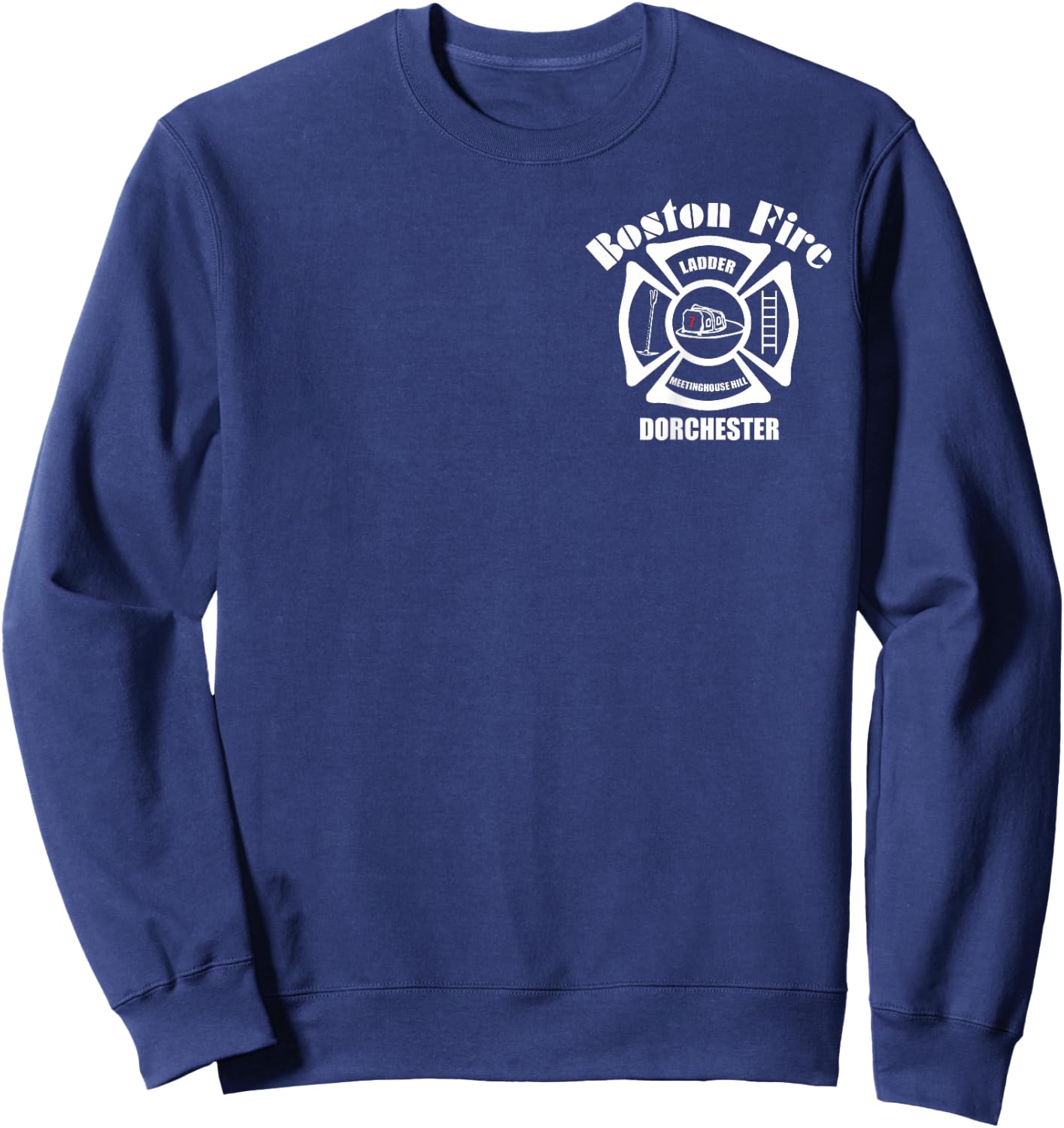 Boston Fire Department Ladder 7 King of The Hill Sweatshirt - Sweatshirt | Navy