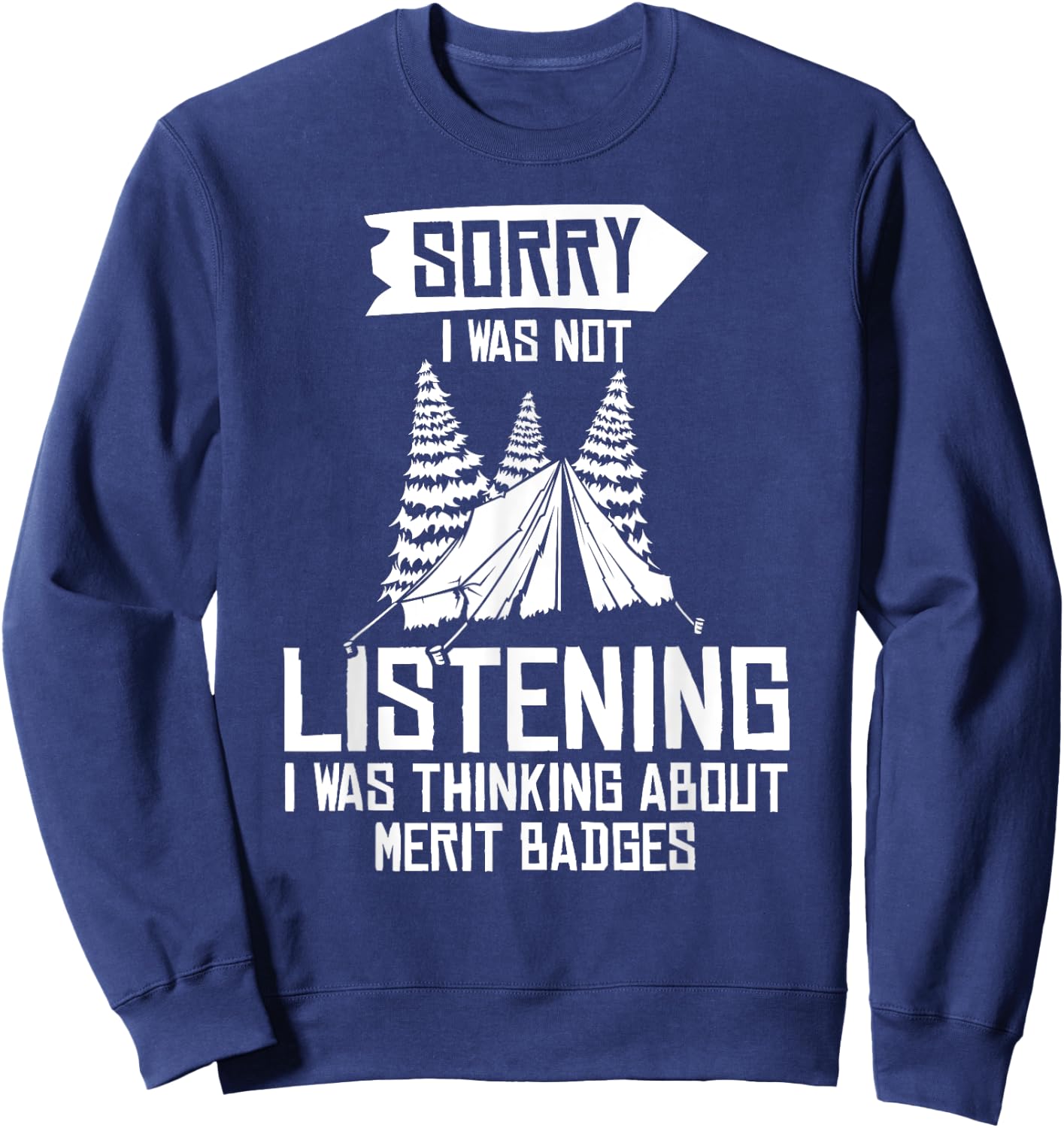Scout Badge Nature - Uniform Wilderness Scouting Sweatshirt - Sweatshirt | Navy