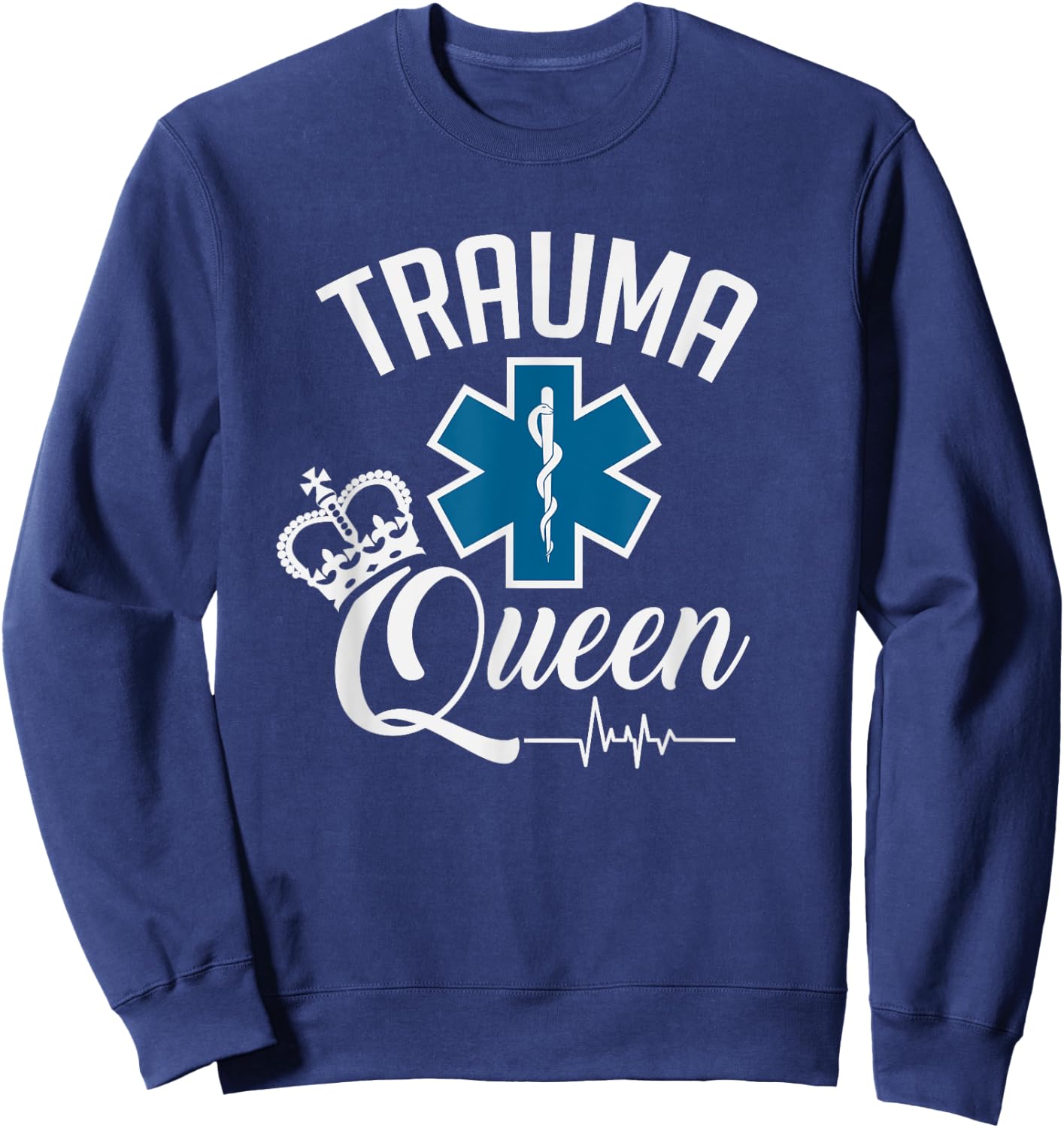 Trauma Queen Healthcare Sweatshirt - Sweatshirt | Navy