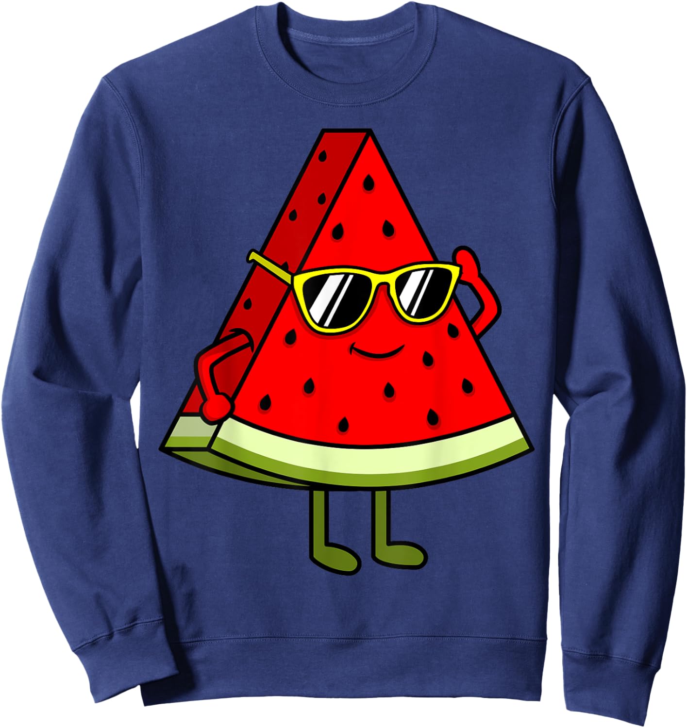 Cute Watermelon Women Girls Summer Watermelon Sweatshirt - Sweatshirt | Navy
