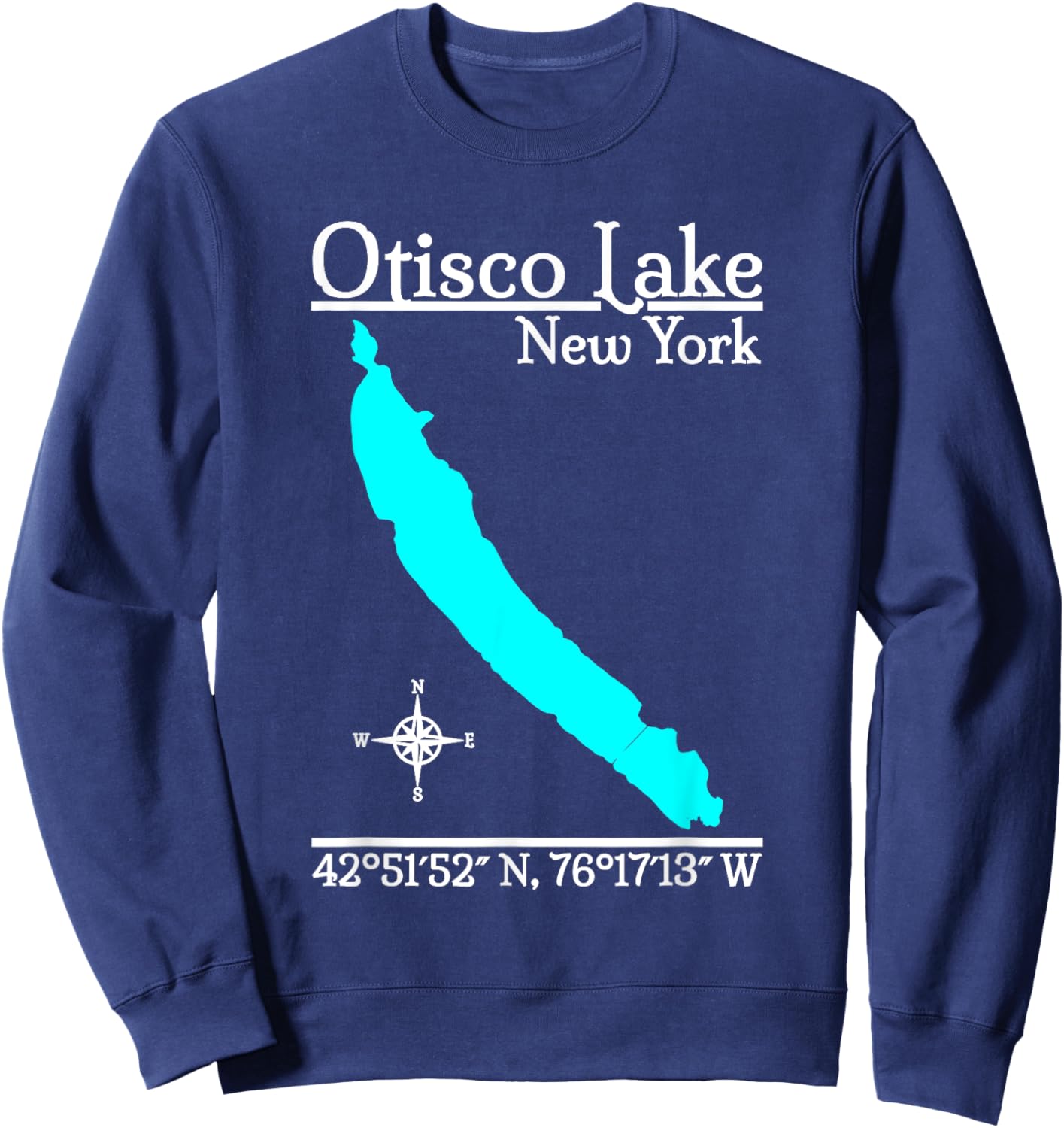 Otisco Lake, New York Sweatshirt - Sweatshirt | Navy