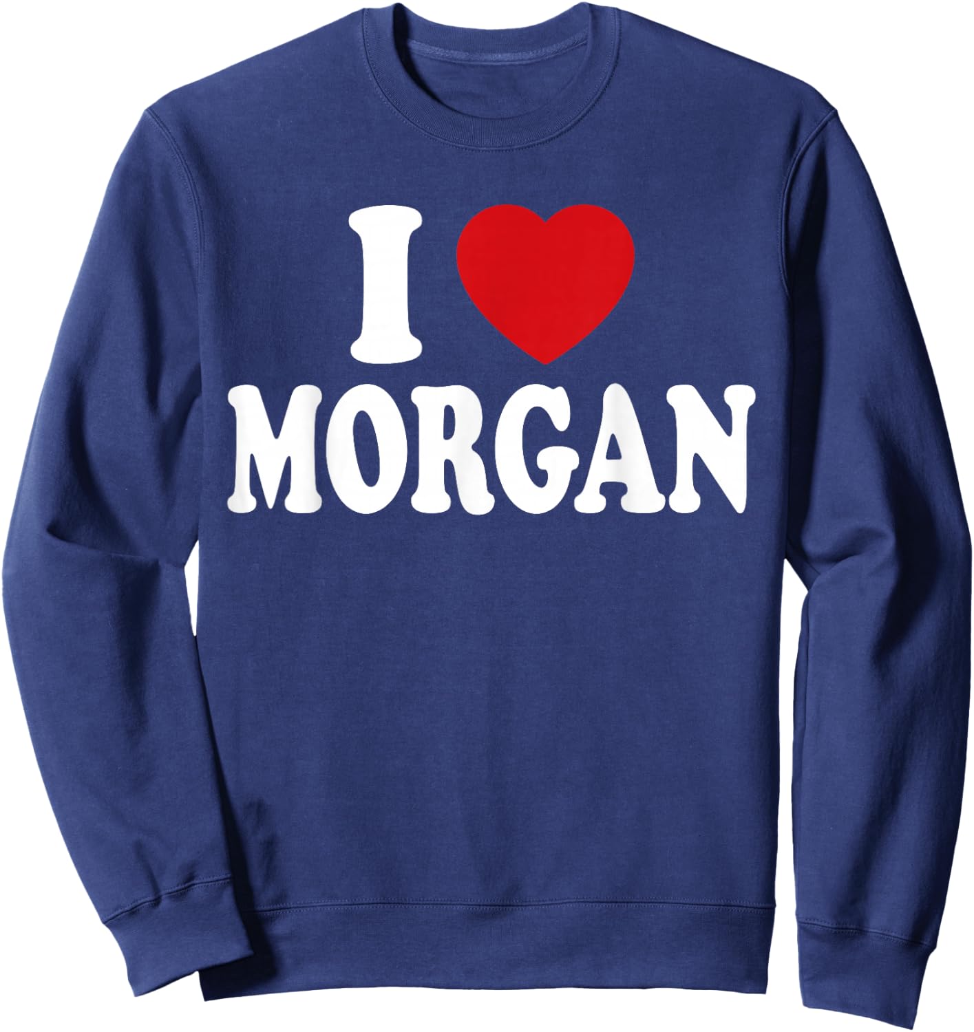 I Heart Love Morgan Sweatshirt - Sweatshirt | Navy