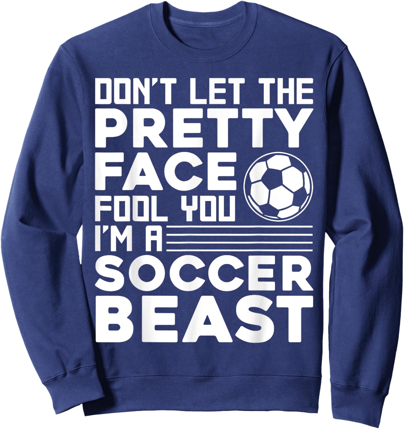 Cool Soccer Teen Girls Soccer Lover Player Sports Sweatshirt - Sweatshirt | Navy