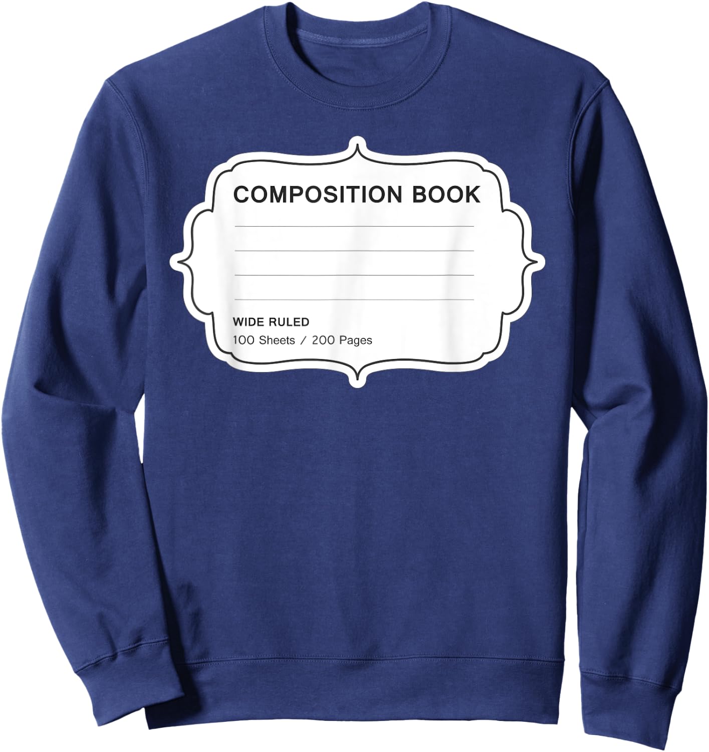 Composition Book Notebook Matching group Halloween Teacher Men Women Kids Sweatshirt - Sweatshirt | Navy