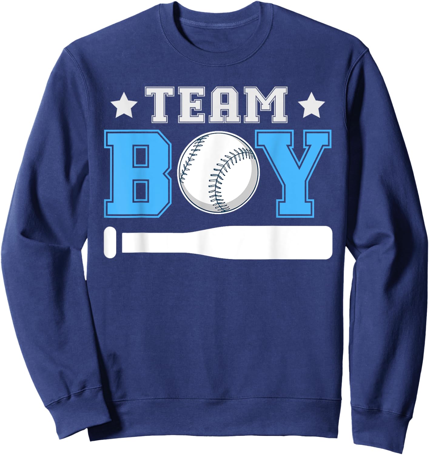Team Boy Design for a Baseball Gender Reveal Sweatshirt - Sweatshirt | Navy