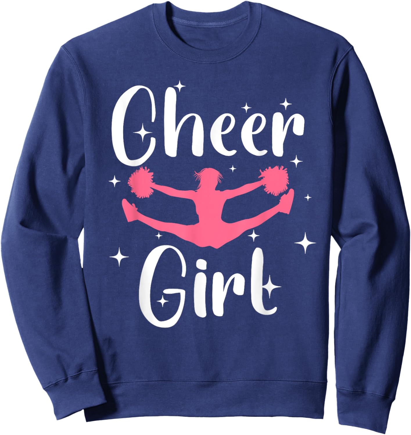 Funny Cheerleader Design for Girls Teen Women Cheerleading Small Sweatshirt - Sweatshirt | Navy