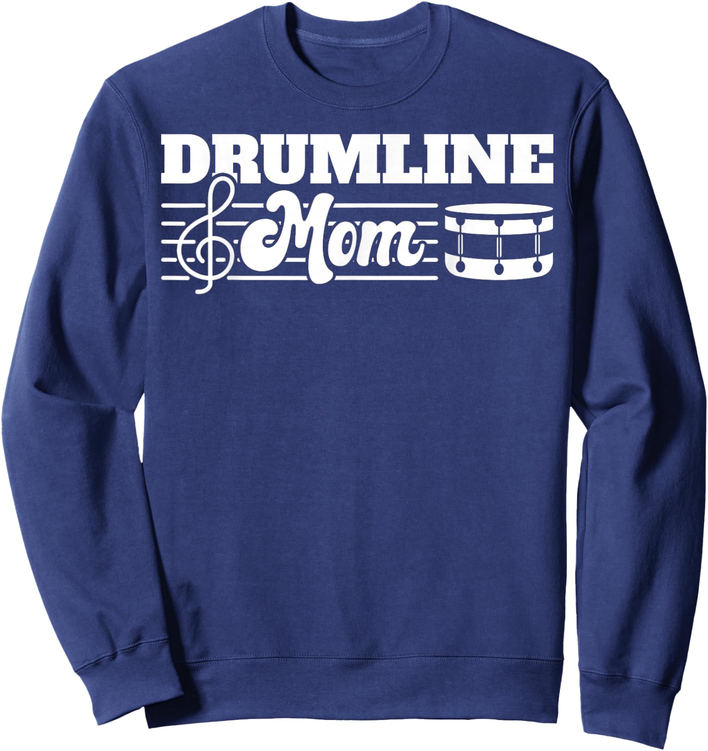 Drumline Mom Marching Band Mom Sweatshirt - Sweatshirt | Navy