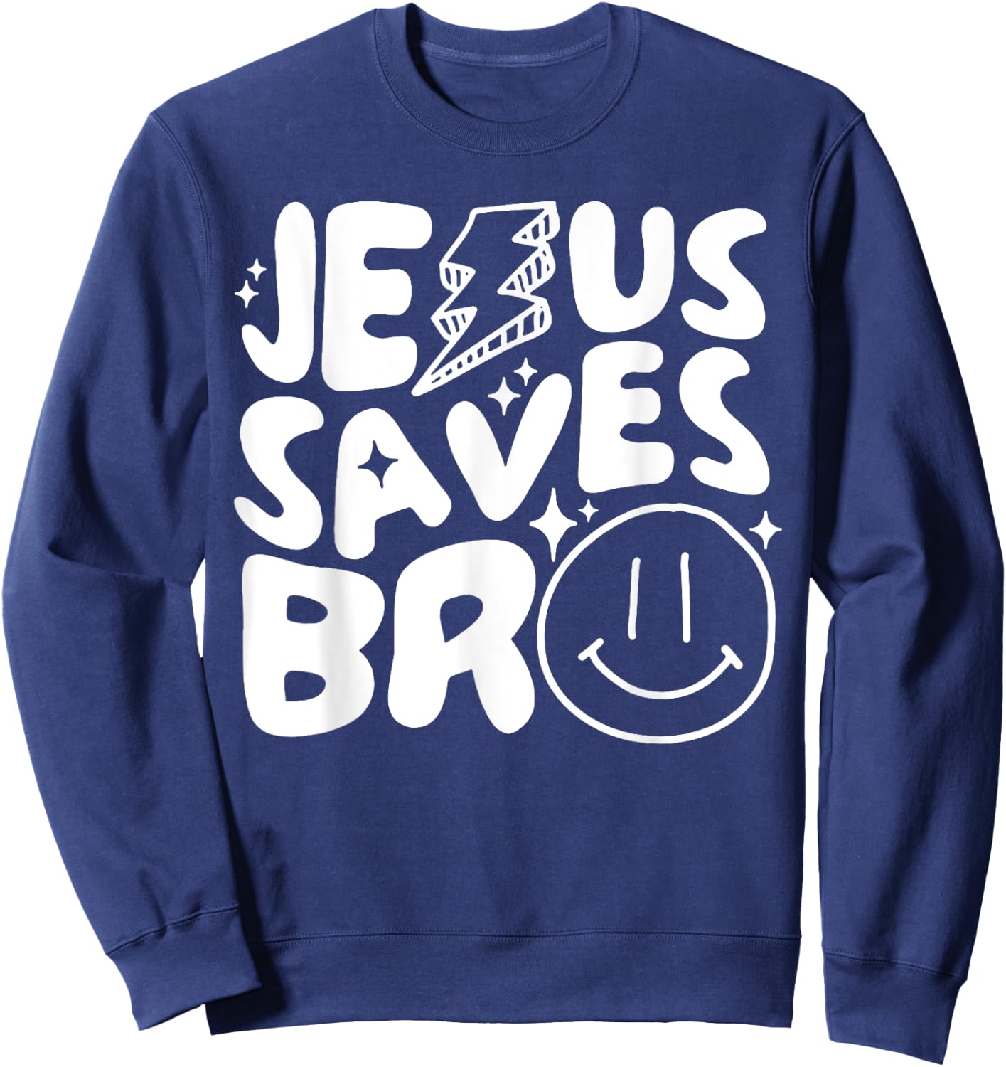 Jesus Saves Bro Sweatshirt - Sweatshirt | Navy