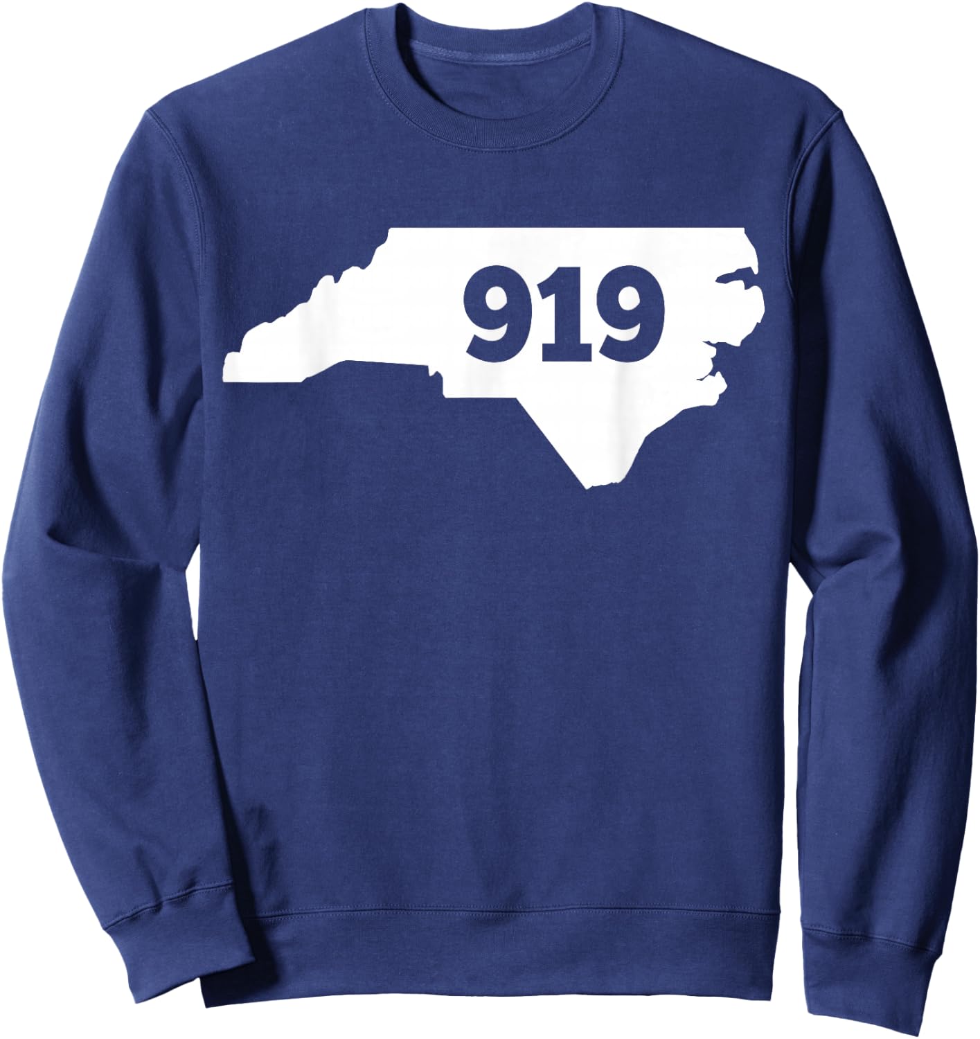 North Carolina 919 Area Code Sweatshirt - Sweatshirt | Navy