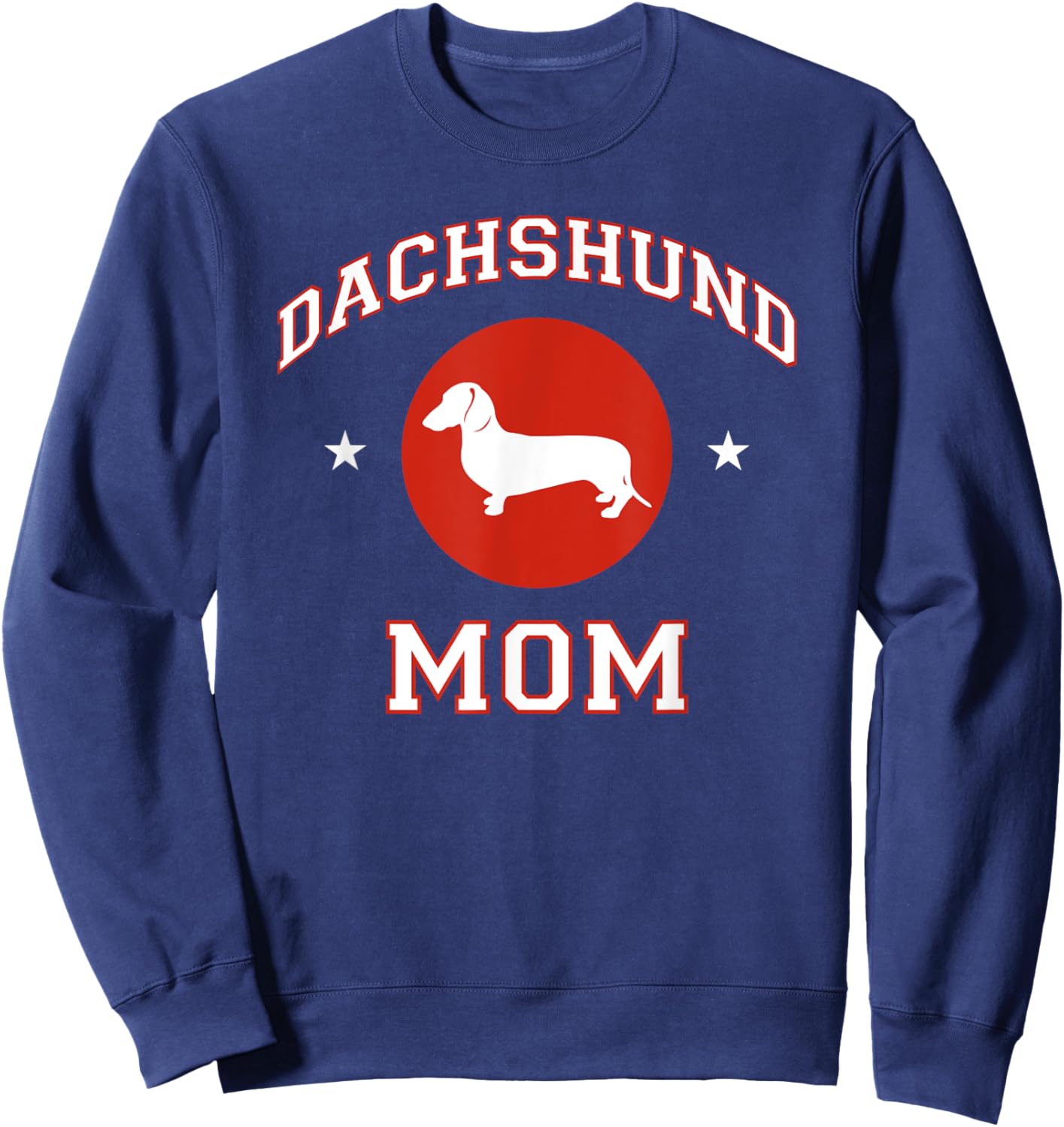 Smooth Dachshund Mom Sweatshirt - Sweatshirt | Navy