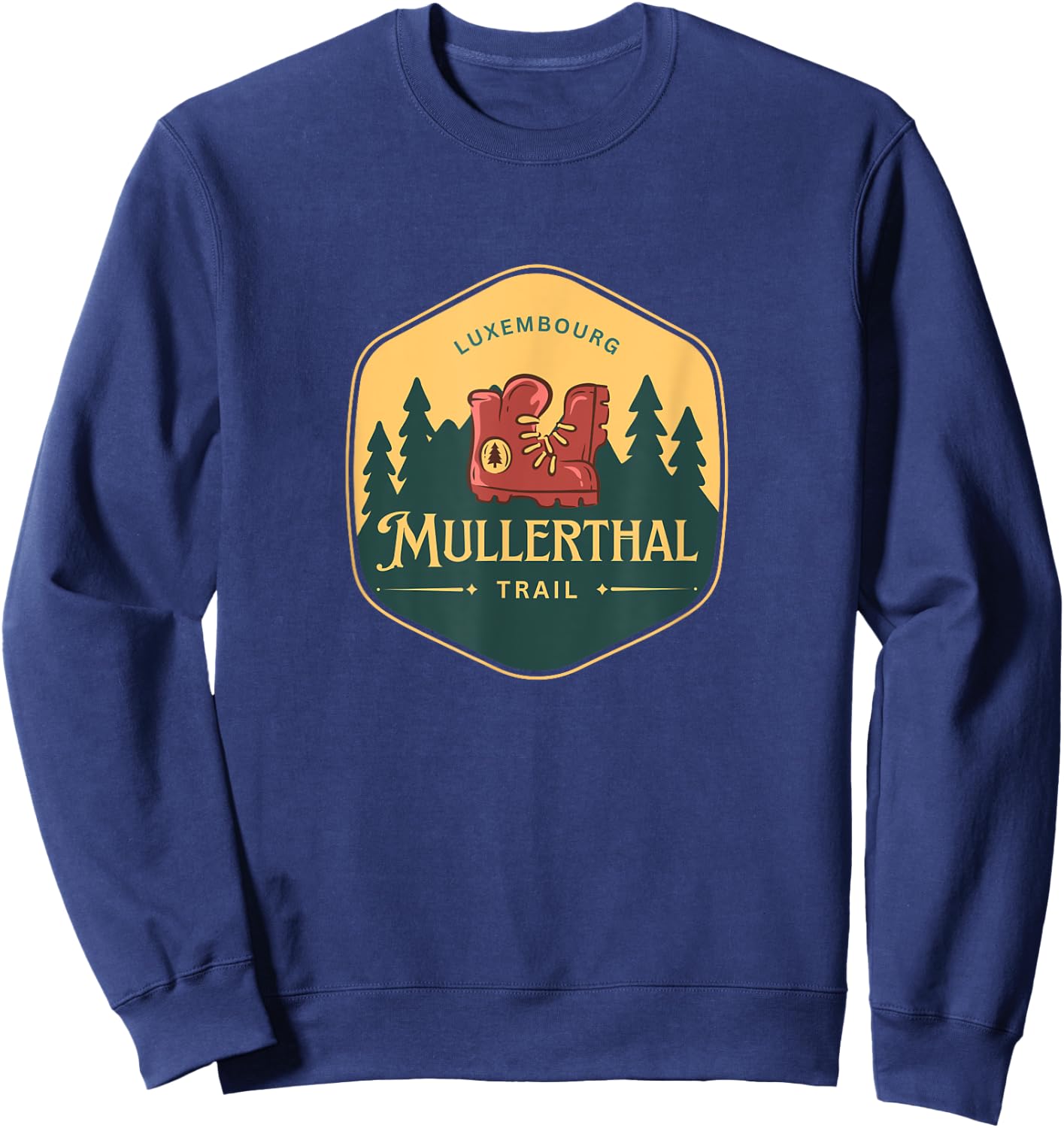 Mullerthal Trail Luxembourg Escapardenne Eislek Trail Hiking Sweatshirt - Sweatshirt | Navy