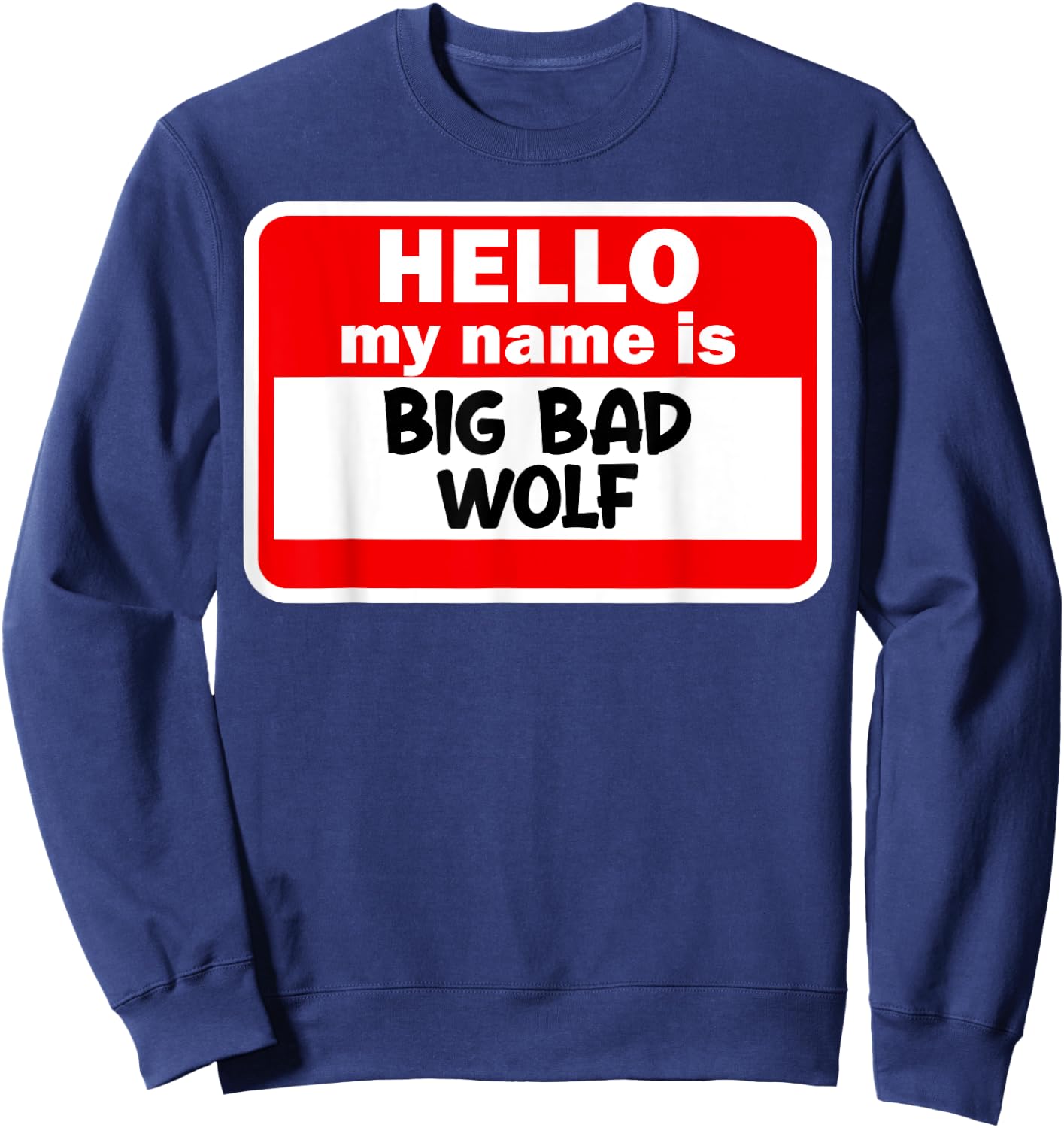 Big And Bad Wolf Three Pigs Halloween Folklore Outfit Sweatshirt - Sweatshirt | Navy