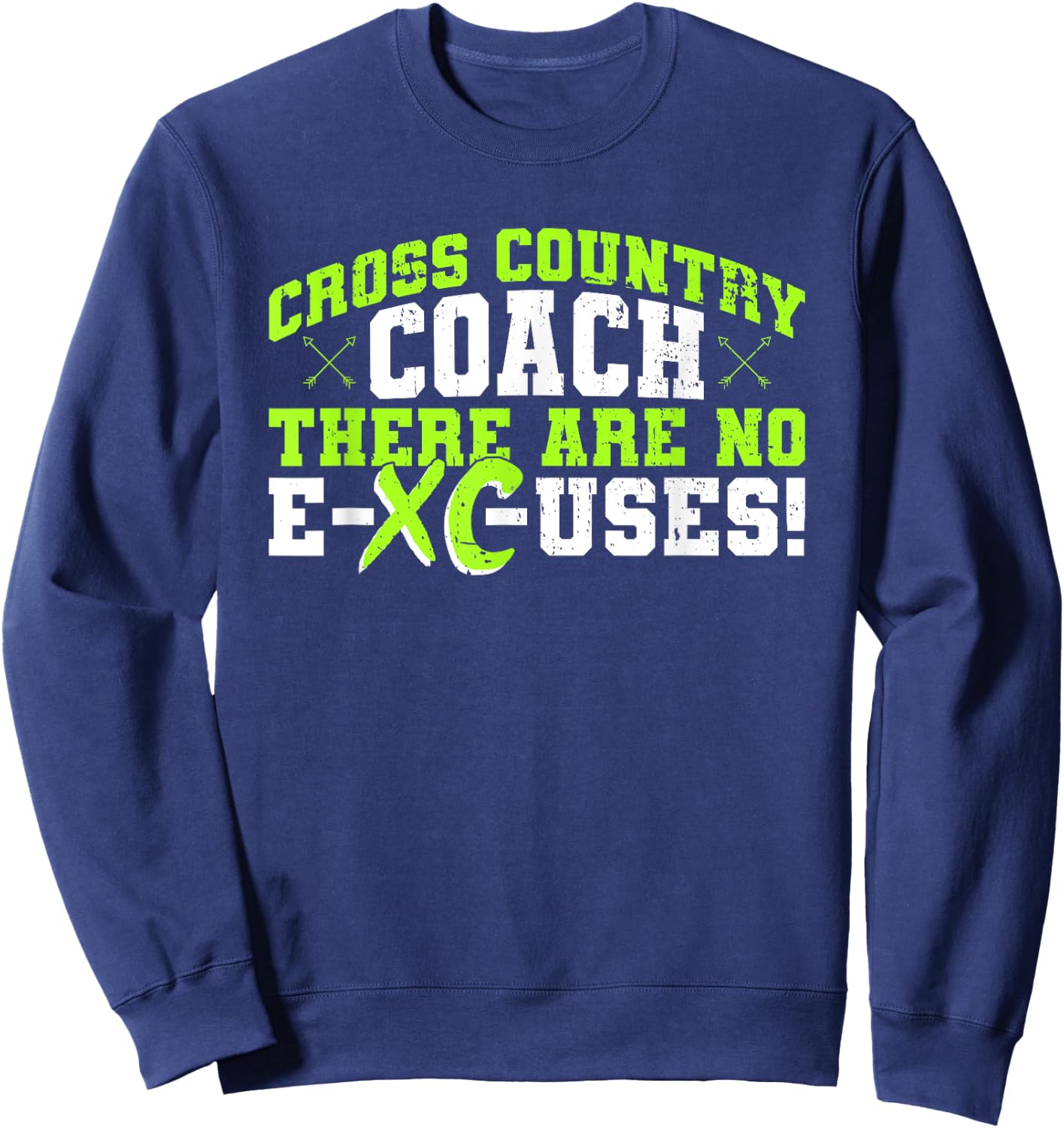 XC Coach Design For Cross Country Running Coach Sweatshirt - Sweatshirt | Navy