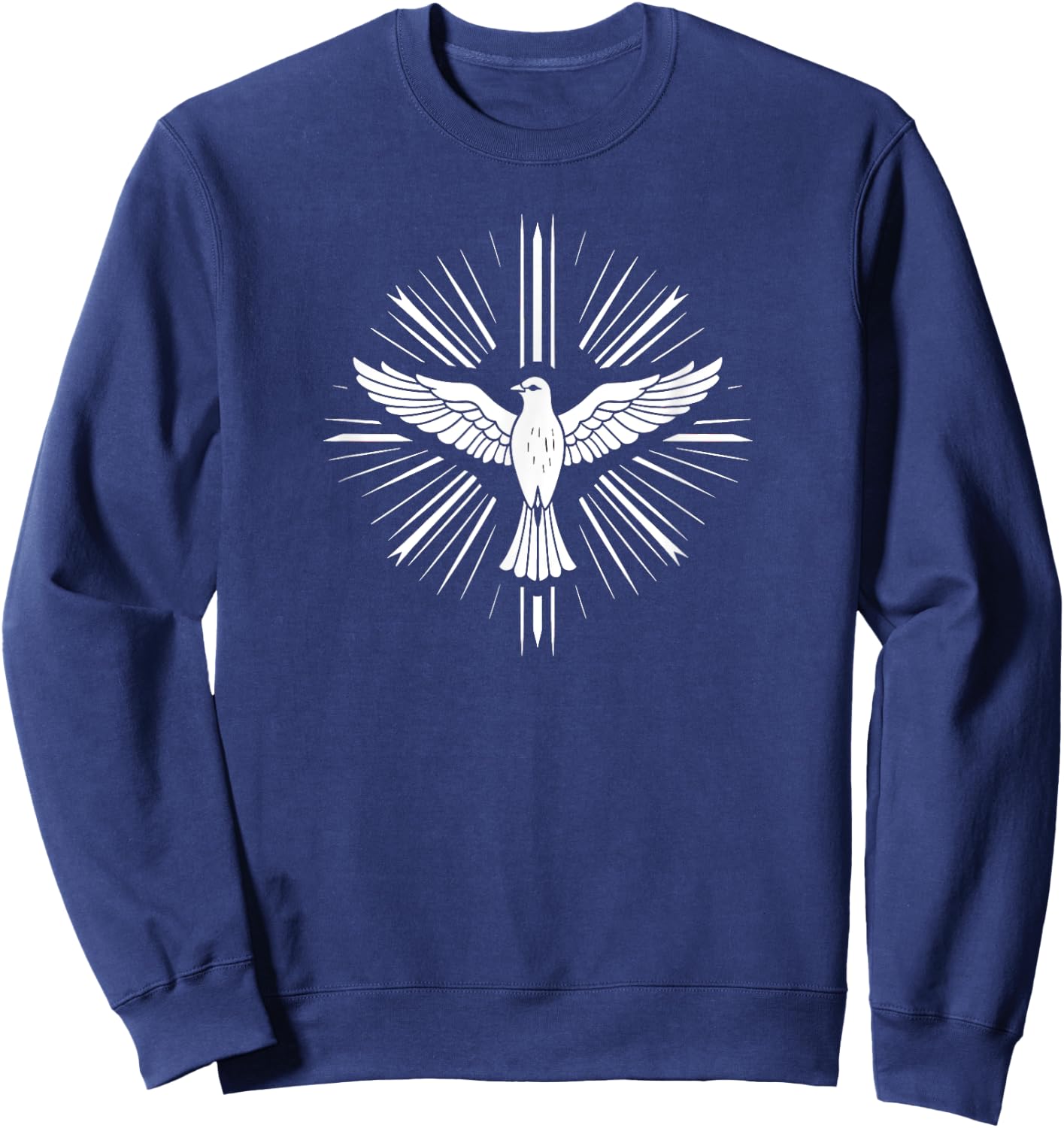 Holy Spirit Dove Praise Jesus Pentecost Sweatshirt - Sweatshirt | Navy