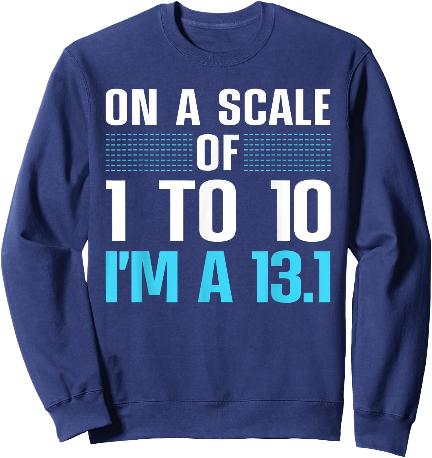 Funny Half Marathon Art Women 13.1 Running Finisher Sweatshirt - Sweatshirt | Navy