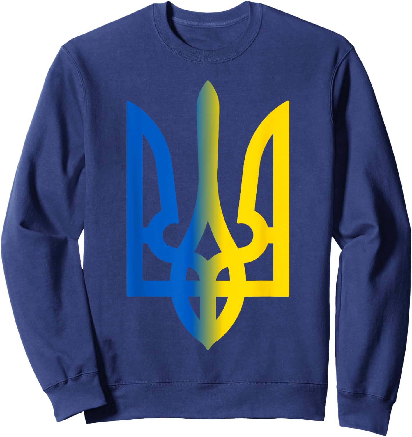 Trident Ukrainian Volodymyr Zelensky President Of Ukraine Sweatshirt - Sweatshirt | Navy