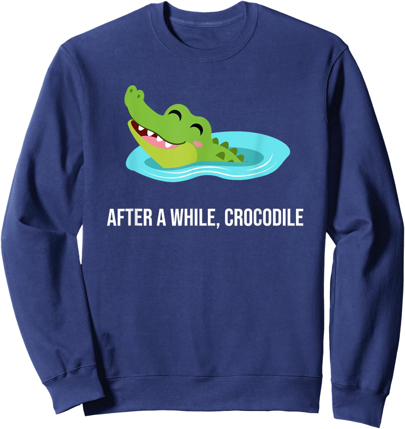 After A While Crocodile Sweatshirt - Sweatshirt | Navy