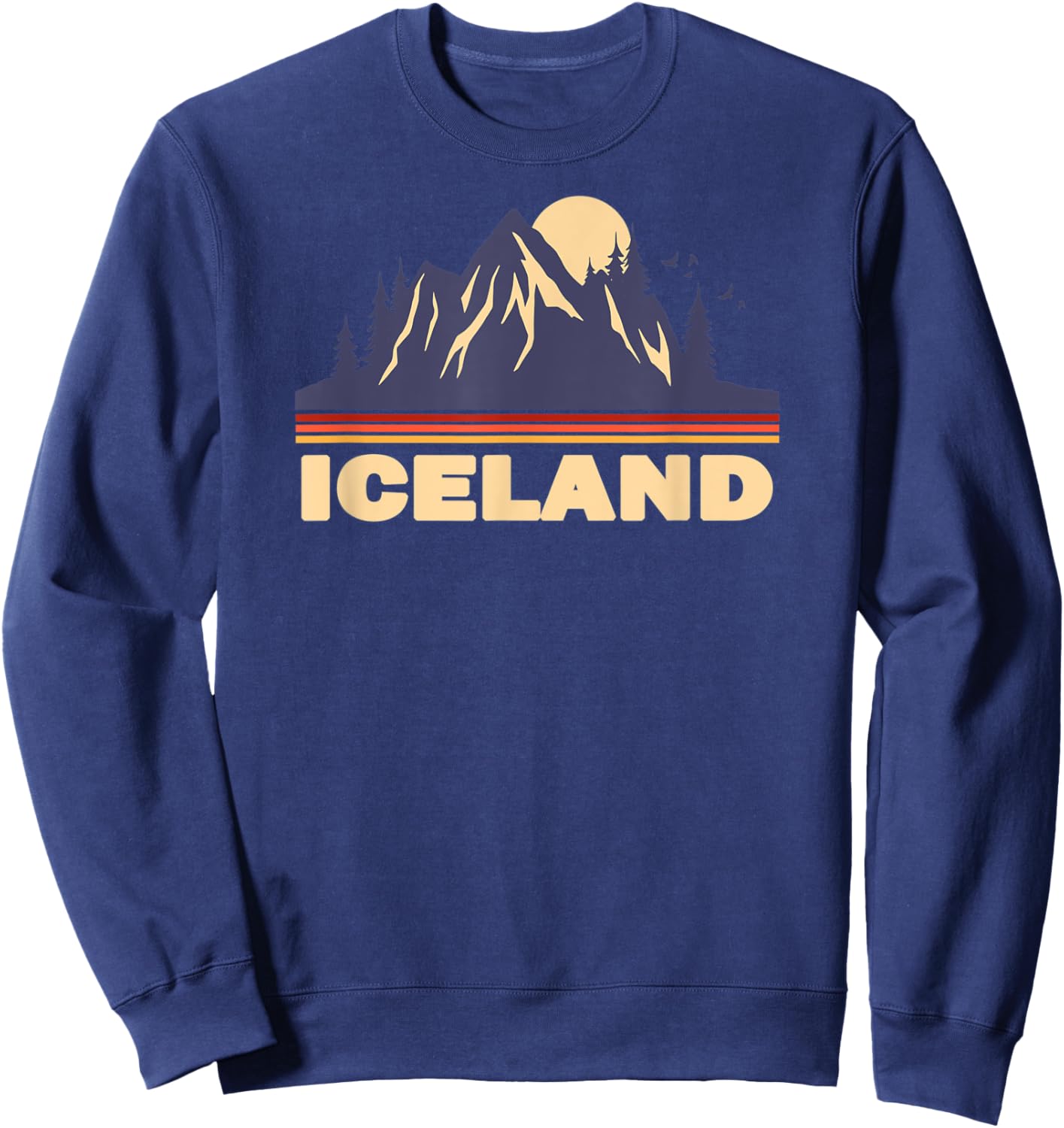 Iceland Mountains Volcanoes Sweatshirt - Sweatshirt | Navy
