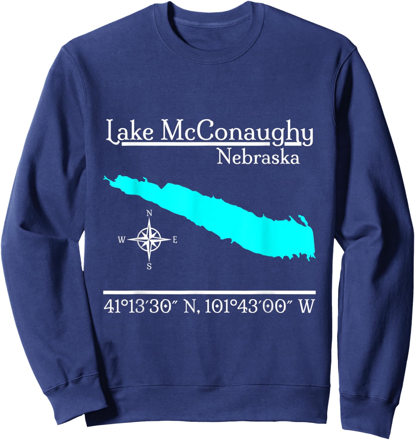 Lake McConaughy - Nebraska Sweatshirt - Sweatshirt | Navy
