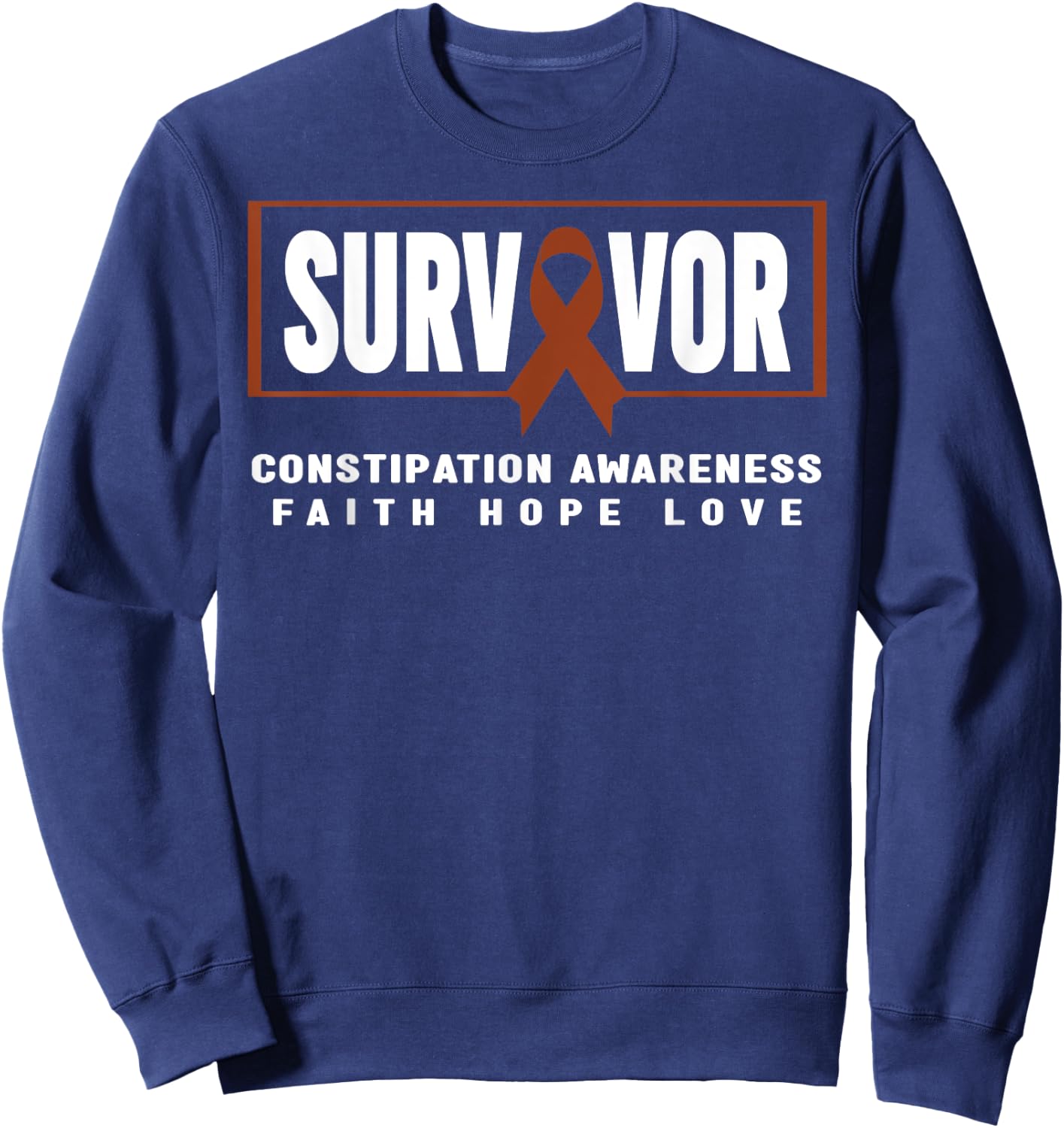 Constipation Awareness Shirt - Constipation Survivor Sweatshirt - Sweatshirt | Navy
