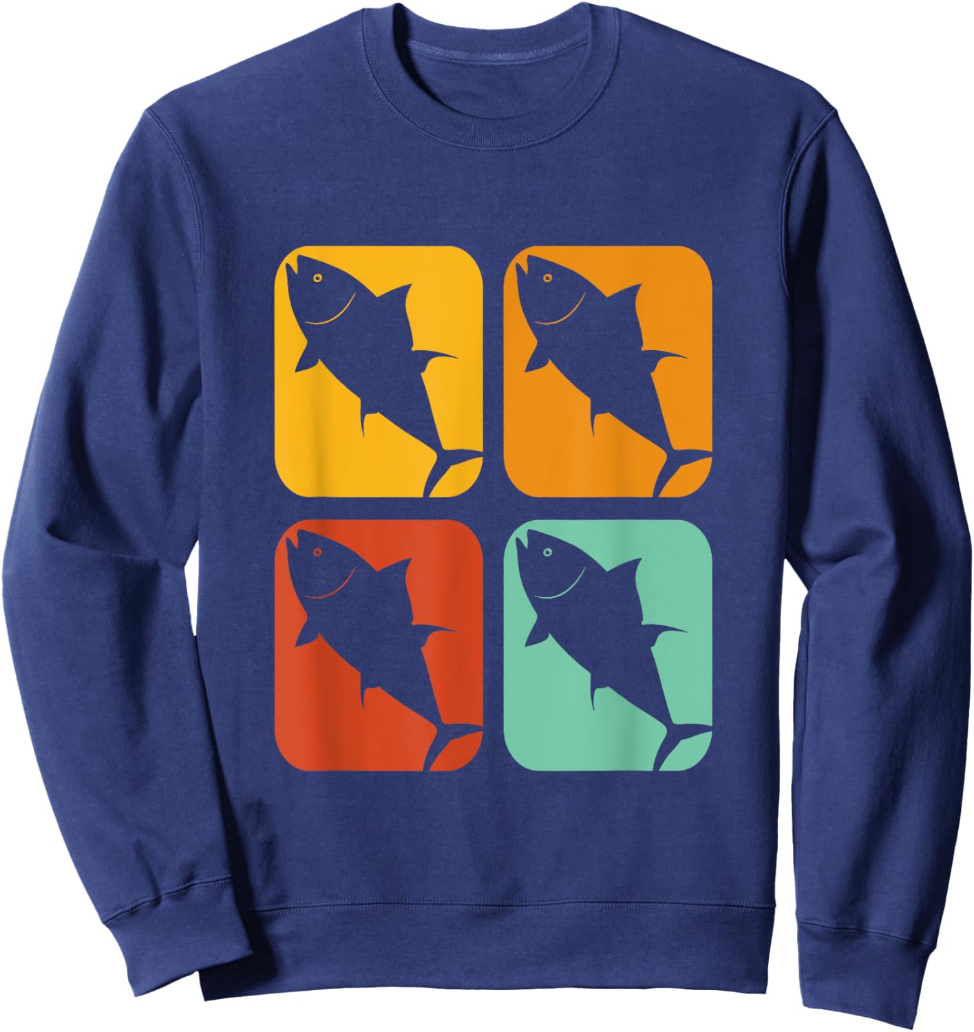 Vintage Love Yellowfin Tuna Vintage Bluefin Tuna Sweatshirt - Sweatshirt | Navy