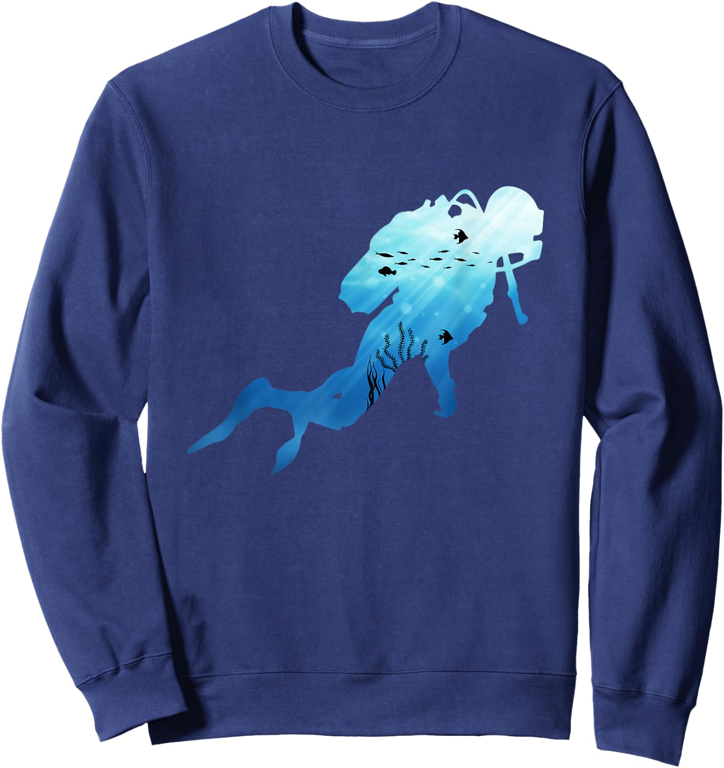 Scuba Diving - Underwater Ocean Lover Scuba Diver Trainer Sweatshirt - Sweatshirt | Navy