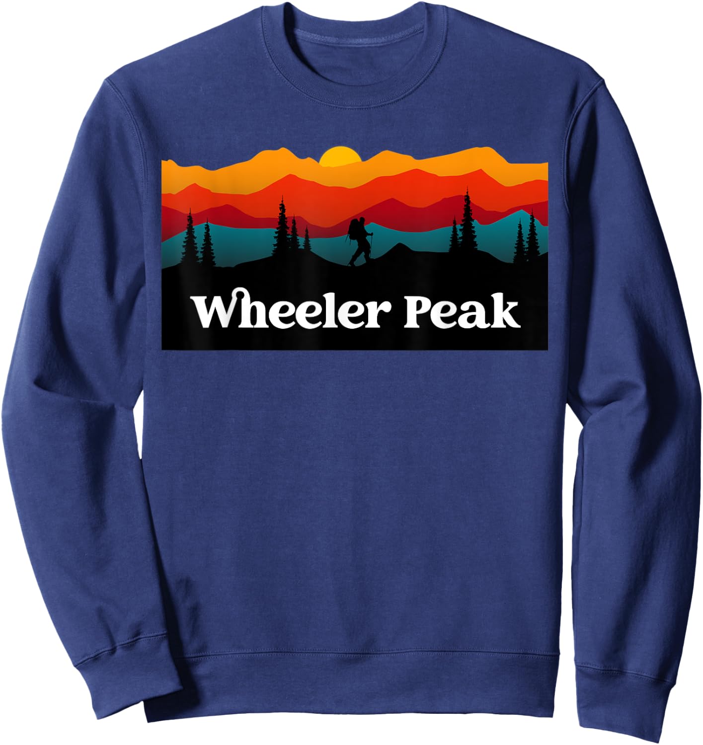 Outdoor hiking nature Wheeler Peak national park trekking Sweatshirt - Sweatshirt | Navy