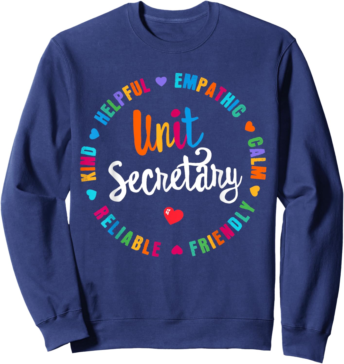 Unit Secretary Appreciation Week healthcare workers Women Sweatshirt - Sweatshirt | Navy