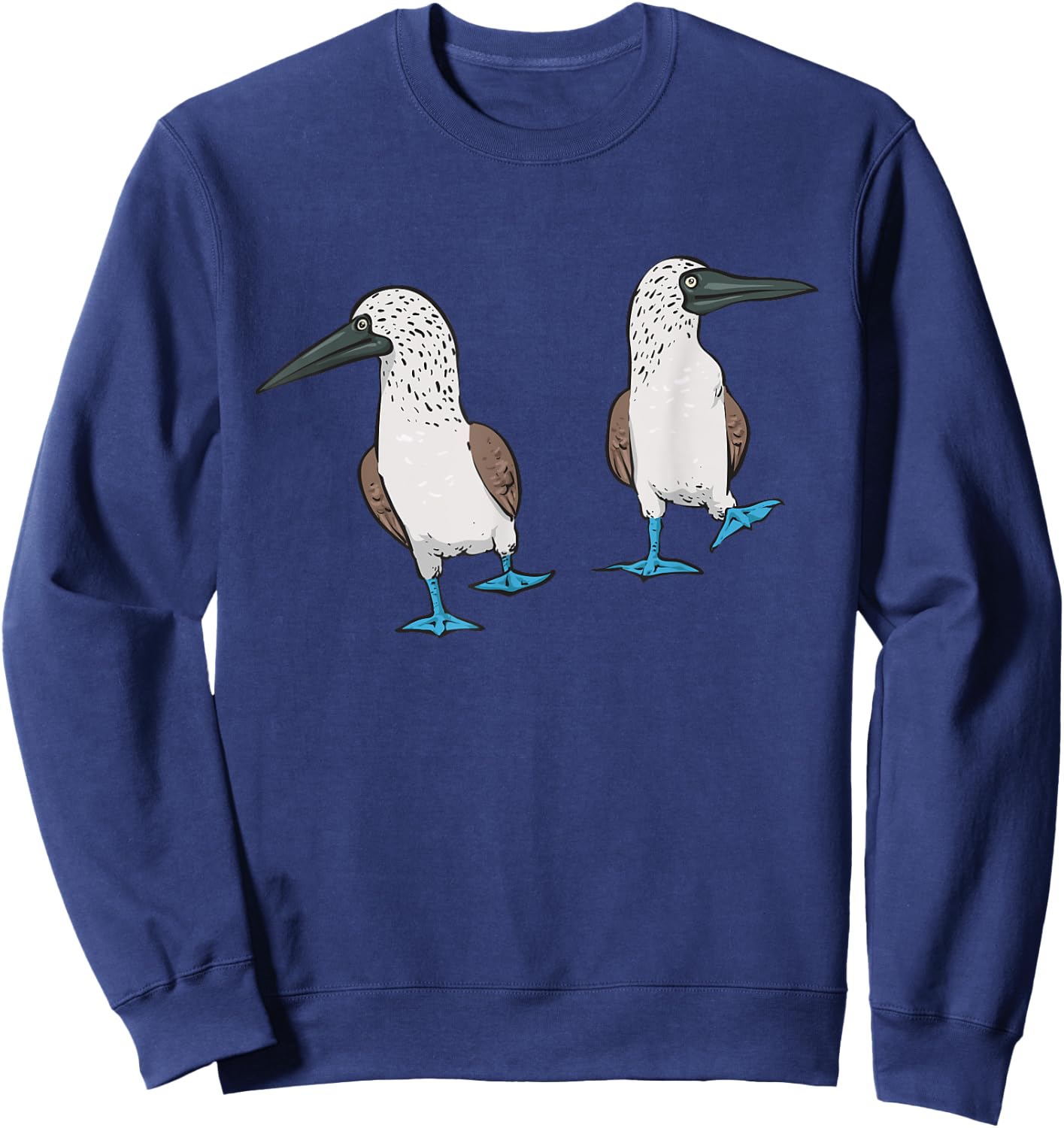 Blue-footed Booby Boobies Seabird Sweatshirt - Sweatshirt | Navy