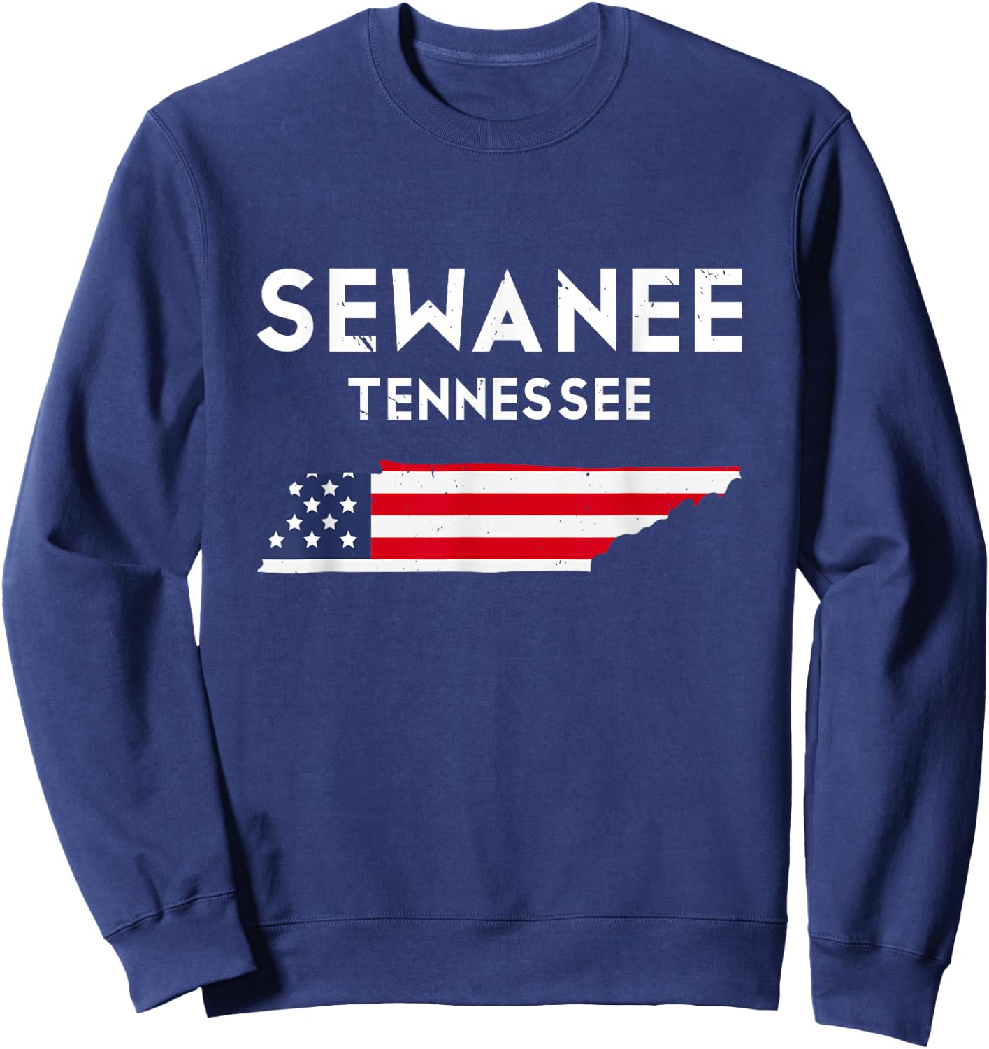 Sewanee Tennessee USA State America Travel Tennessean Sweatshirt - Sweatshirt | Navy