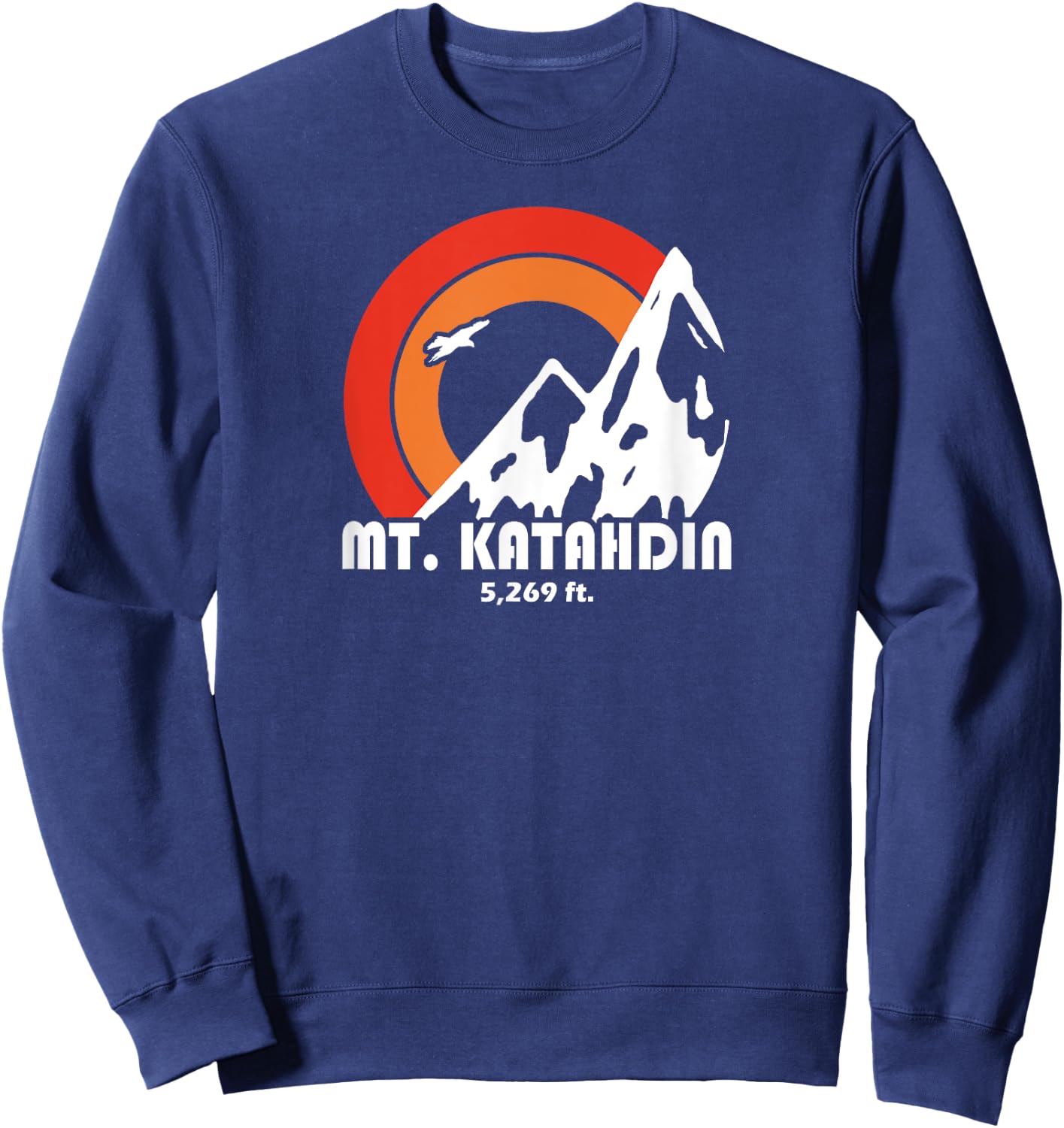 Mt. Katahdin Maine Sweatshirt - Sweatshirt | Navy