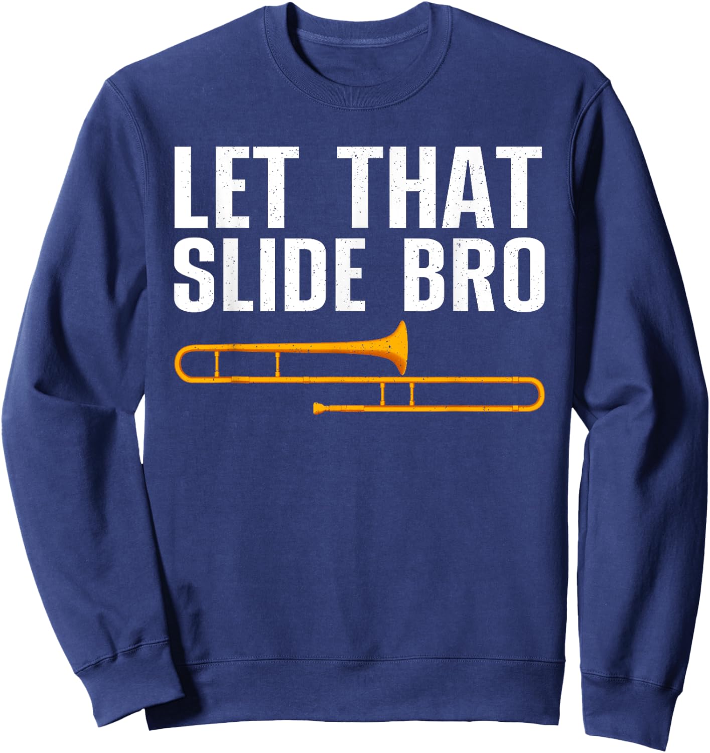 Funny Trombone Art Women Trombone Lover Trombonists Sweatshirt - Sweatshirt | Navy